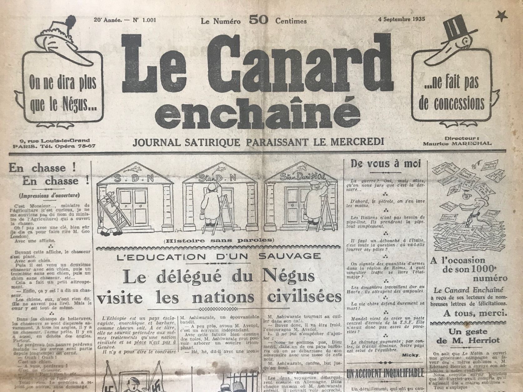 Couac ! | Acheter un Canard | Vente d'Anciens Journaux du Canard Enchaîné. Des Journaux Satiriques de Collection, Historiques & Authentiques de 1916 à 2004 ! | 1001