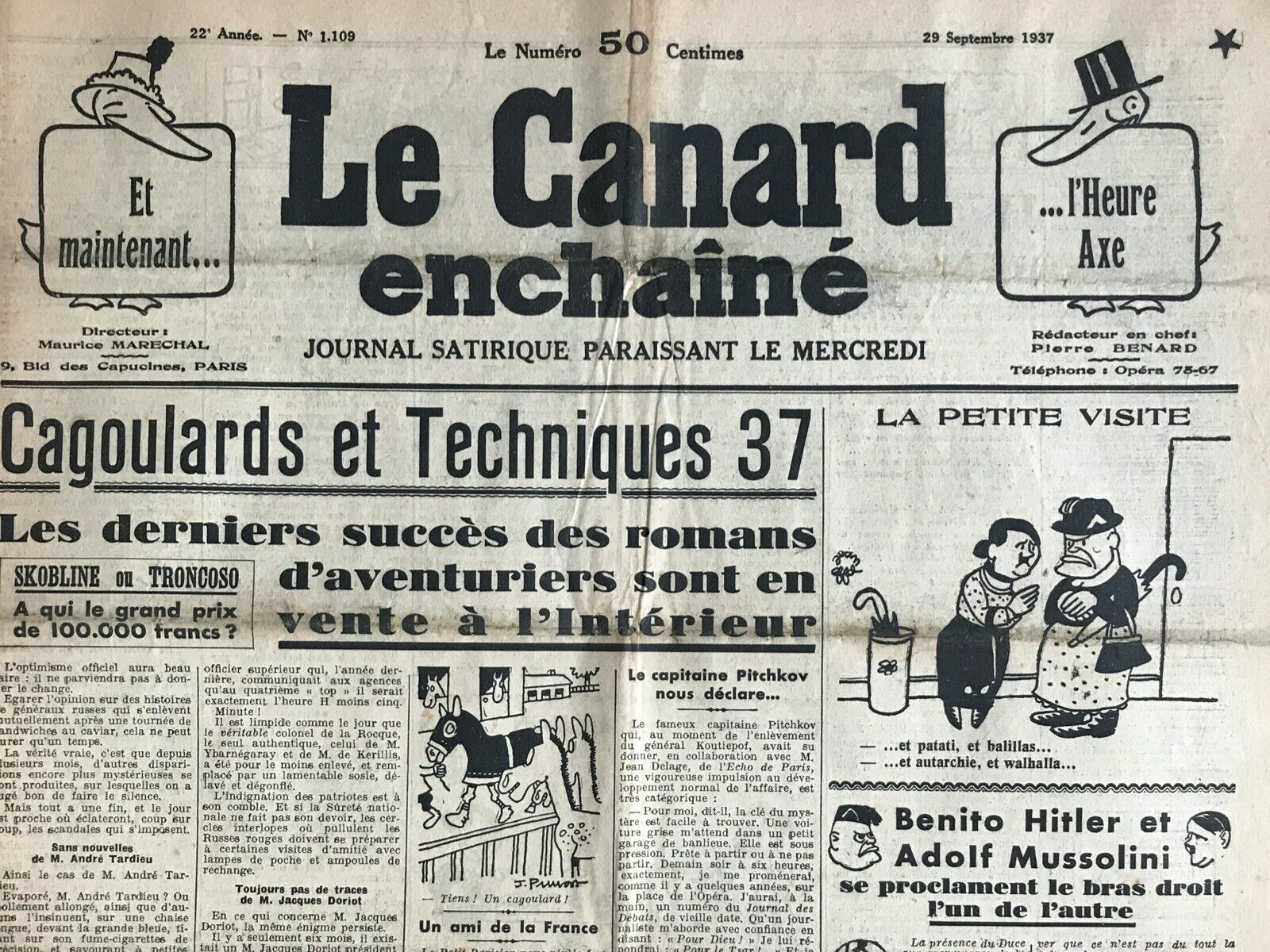 Couac ! | Acheter un Canard | Vente d'Anciens Journaux du Canard Enchaîné. Des Journaux Satiriques de Collection, Historiques & Authentiques de 1916 à 2004 ! | 1109 e1690441782307