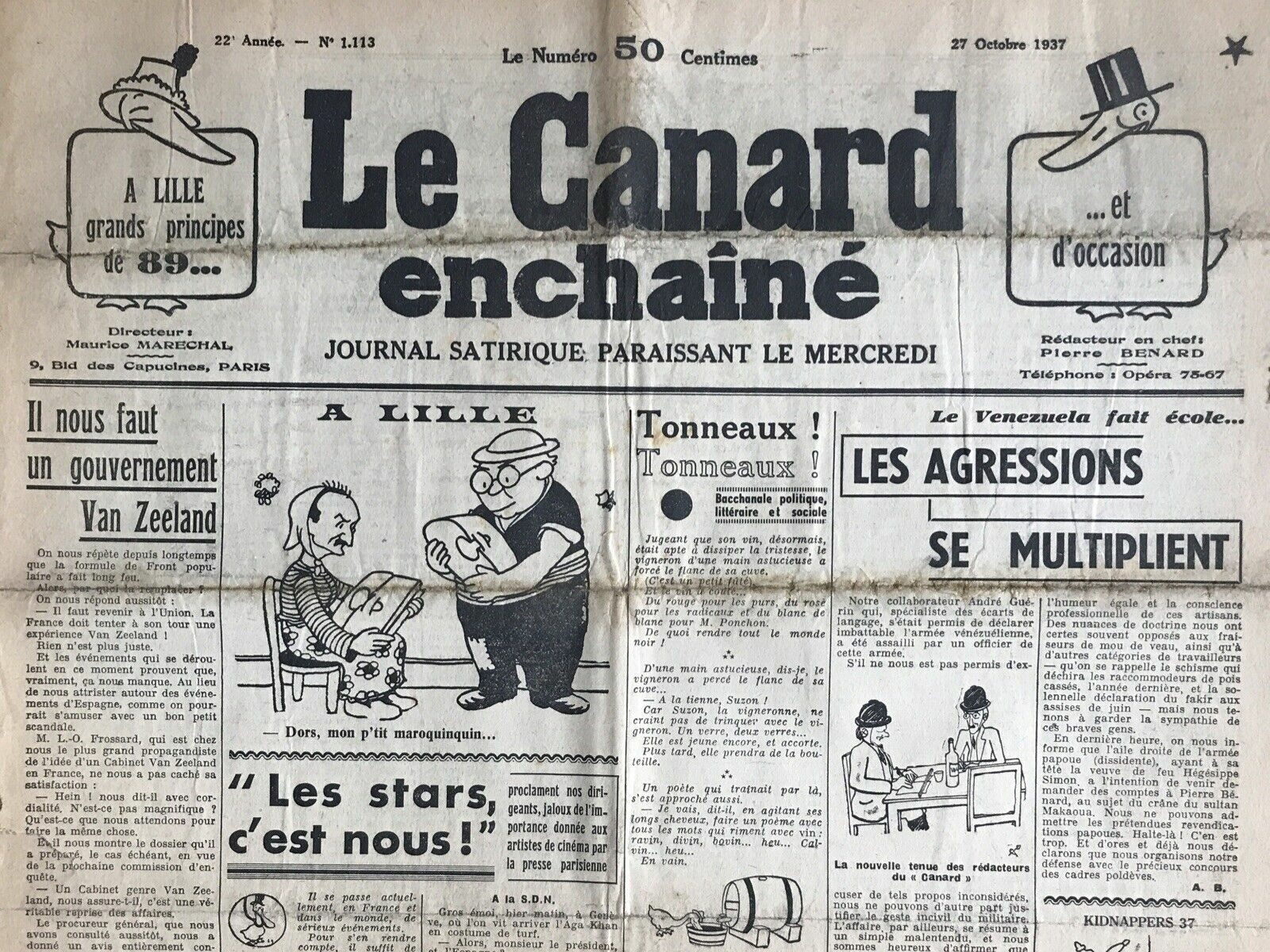 Couac ! | Acheter un Canard | Vente d'Anciens Journaux du Canard Enchaîné. Des Journaux Satiriques de Collection, Historiques & Authentiques de 1916 à 2004 ! | 1113 e1708166276118