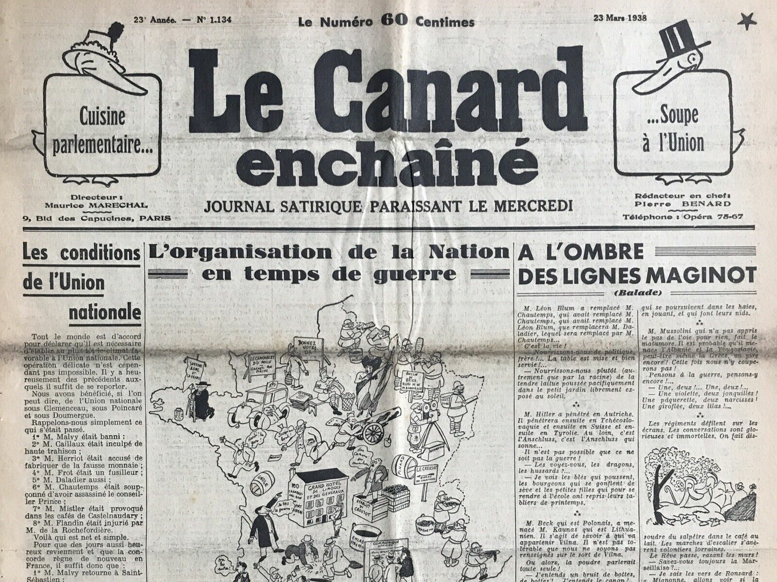 Couac ! | Acheter un Canard | Vente d'Anciens Journaux du Canard Enchaîné. Des Journaux Satiriques de Collection, Historiques & Authentiques de 1916 à 2004 ! | 1134 e1708168135988