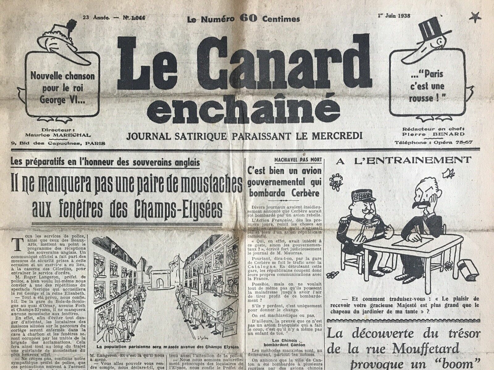 Couac ! | Acheter un Canard | Vente d'Anciens Journaux du Canard Enchaîné. Des Journaux Satiriques de Collection, Historiques & Authentiques de 1916 à 2004 ! | 1144 e1708168867356