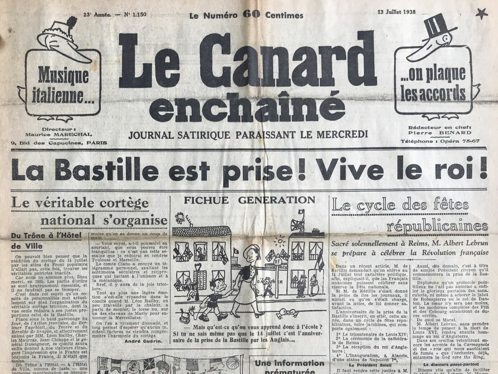 Couac ! | Acheter un Canard | Vente d'Anciens Journaux du Canard Enchaîné. Des Journaux Satiriques de Collection, Historiques & Authentiques de 1916 à 2004 ! | 1150 e1708169329556