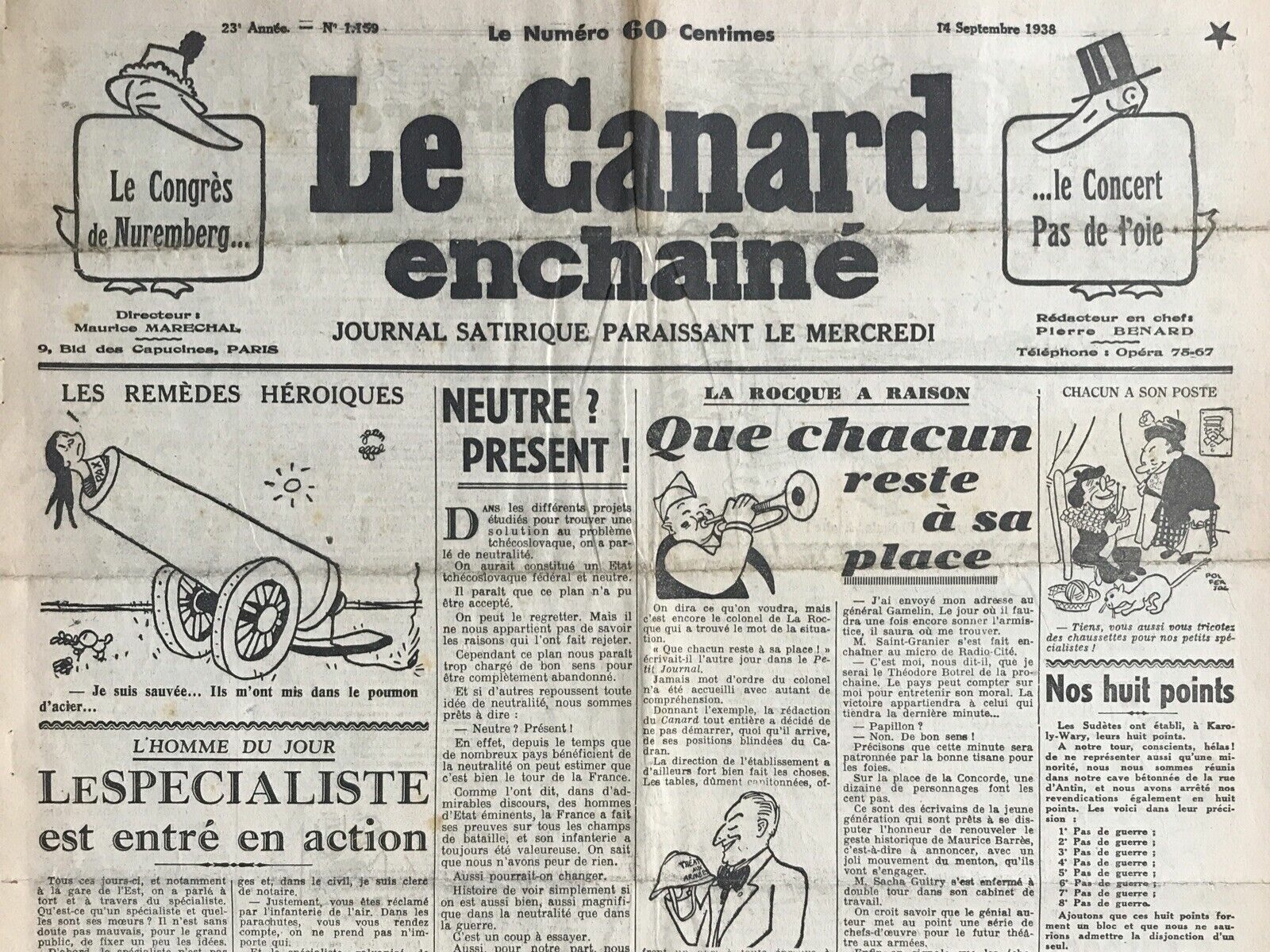 Couac ! | Acheter un Canard | Vente d'Anciens Journaux du Canard Enchaîné. Des Journaux Satiriques de Collection, Historiques & Authentiques de 1916 à 2004 ! | 1159 e1708177972272