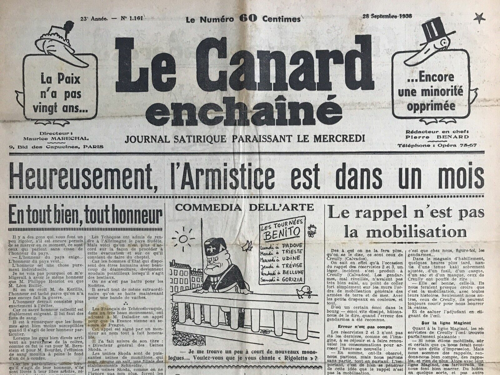 Couac ! | Acheter un Canard | Vente d'Anciens Journaux du Canard Enchaîné. Des Journaux Satiriques de Collection, Historiques & Authentiques de 1916 à 2004 ! | 1161 e1708178156671