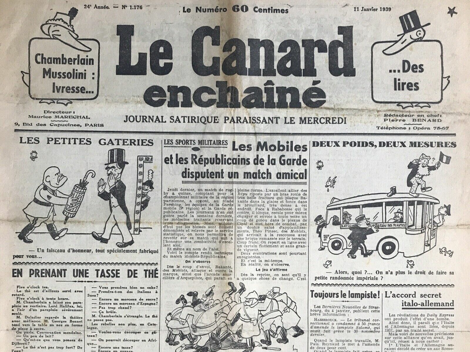 Couac ! | Acheter un Canard | Vente d'Anciens Journaux du Canard Enchaîné. Des Journaux Satiriques de Collection, Historiques & Authentiques de 1916 à 2004 ! | 1176 e1708178311298