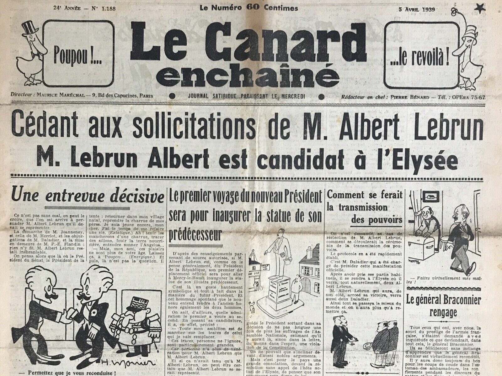 Couac ! | Acheter un Canard | Vente d'Anciens Journaux du Canard Enchaîné. Des Journaux Satiriques de Collection, Historiques & Authentiques de 1916 à 2004 ! | 1188 e1708179428134