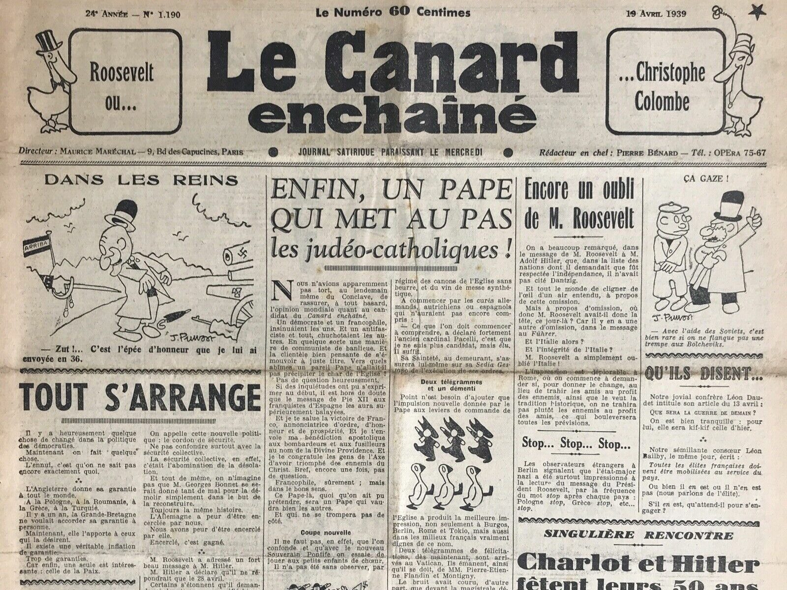 Couac ! | Acheter un Canard | Vente d'Anciens Journaux du Canard Enchaîné. Des Journaux Satiriques de Collection, Historiques & Authentiques de 1916 à 2004 ! | 1190 e1708179609447