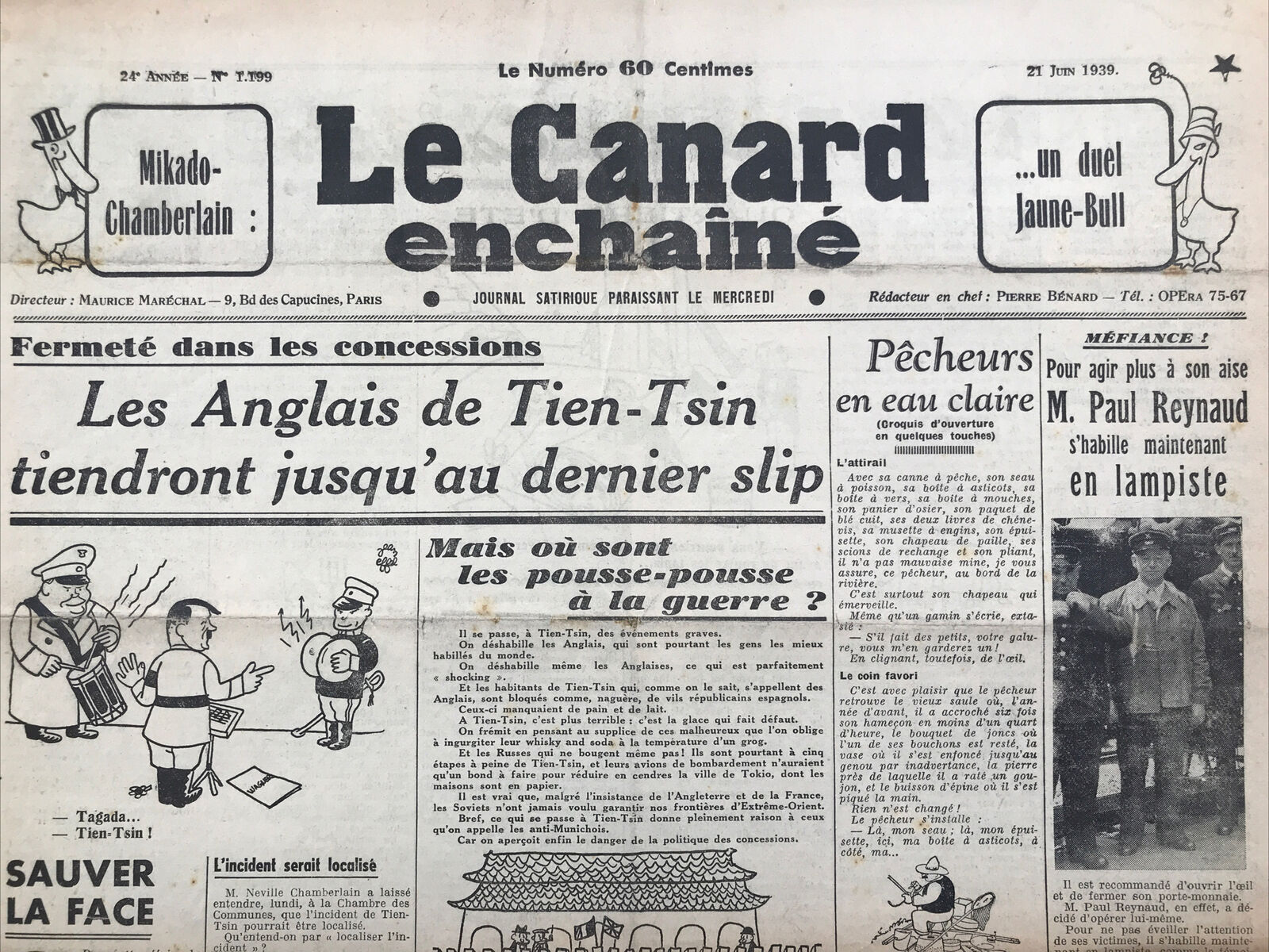 Couac ! | Acheter un Canard | Vente d'Anciens Journaux du Canard Enchaîné. Des Journaux Satiriques de Collection, Historiques & Authentiques de 1916 à 2004 ! | 1199