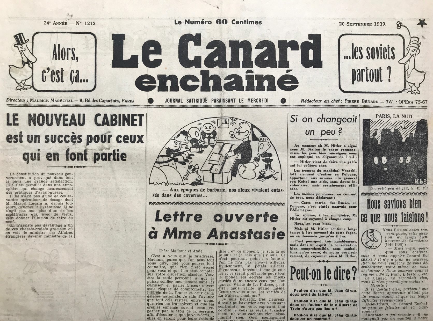 Couac ! | Acheter un Canard | Vente d'Anciens Journaux du Canard Enchaîné. Des Journaux Satiriques de Collection, Historiques & Authentiques de 1916 à 2004 ! | 1212 e1710665819317