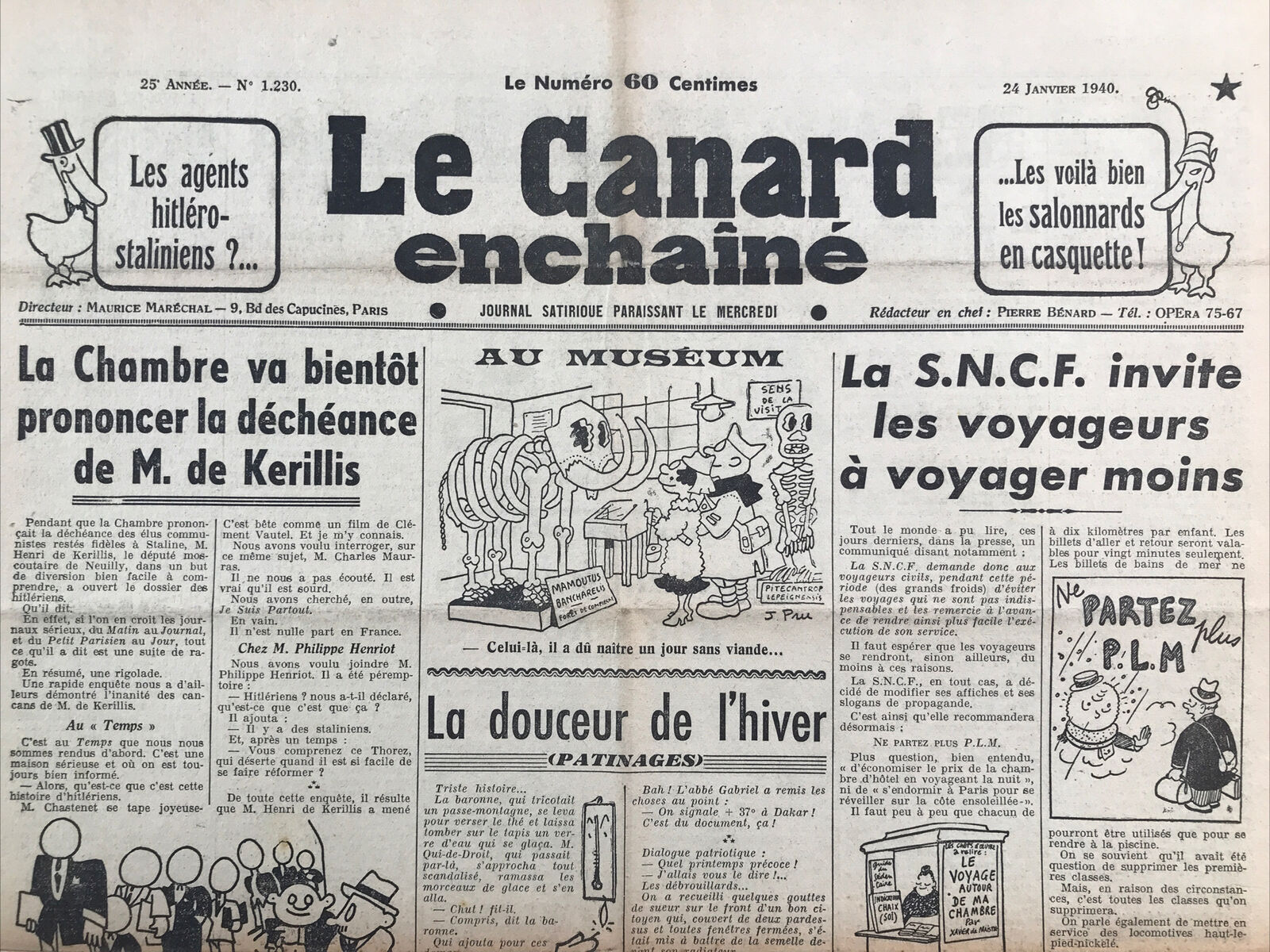 Couac ! | Acheter un Canard | Vente d'Anciens Journaux du Canard Enchaîné. Des Journaux Satiriques de Collection, Historiques & Authentiques de 1916 à 2004 ! | 1230