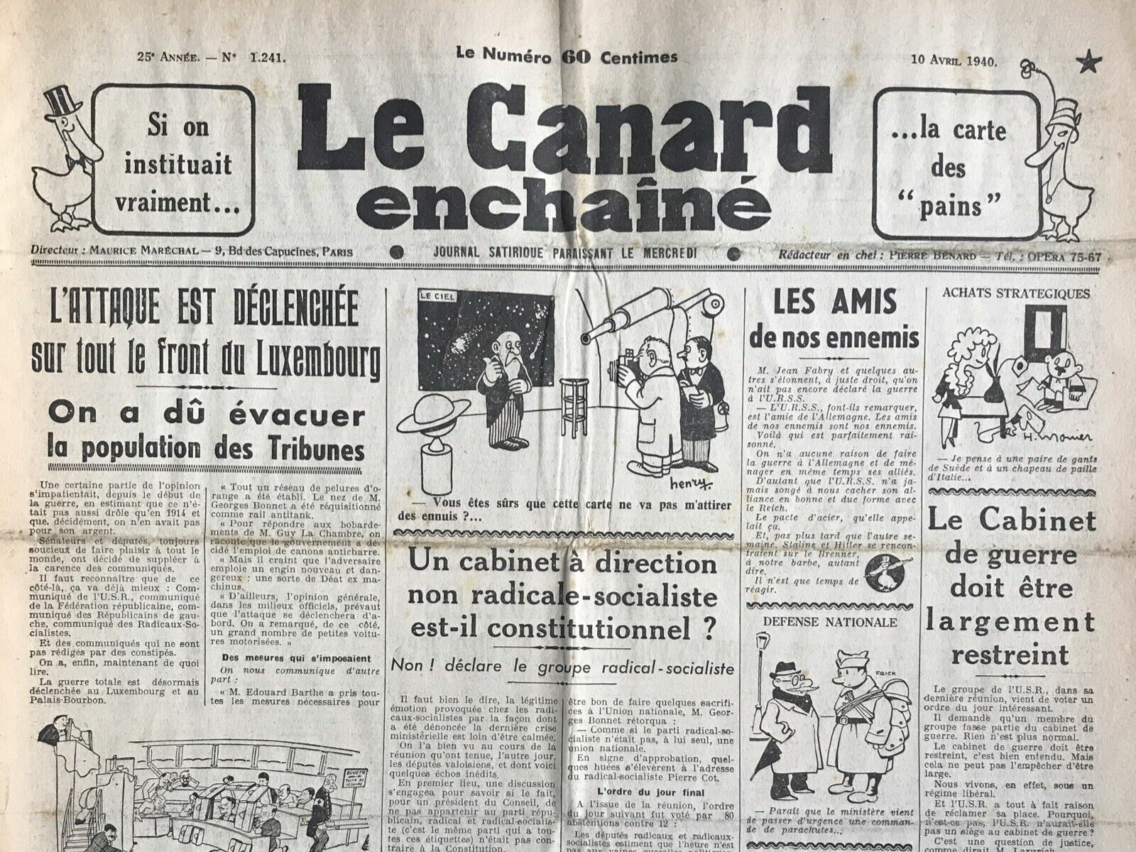 Couac ! | Acheter un Canard | Vente d'Anciens Journaux du Canard Enchaîné. Des Journaux Satiriques de Collection, Historiques & Authentiques de 1916 à 2004 ! | 1241 e1708180555926