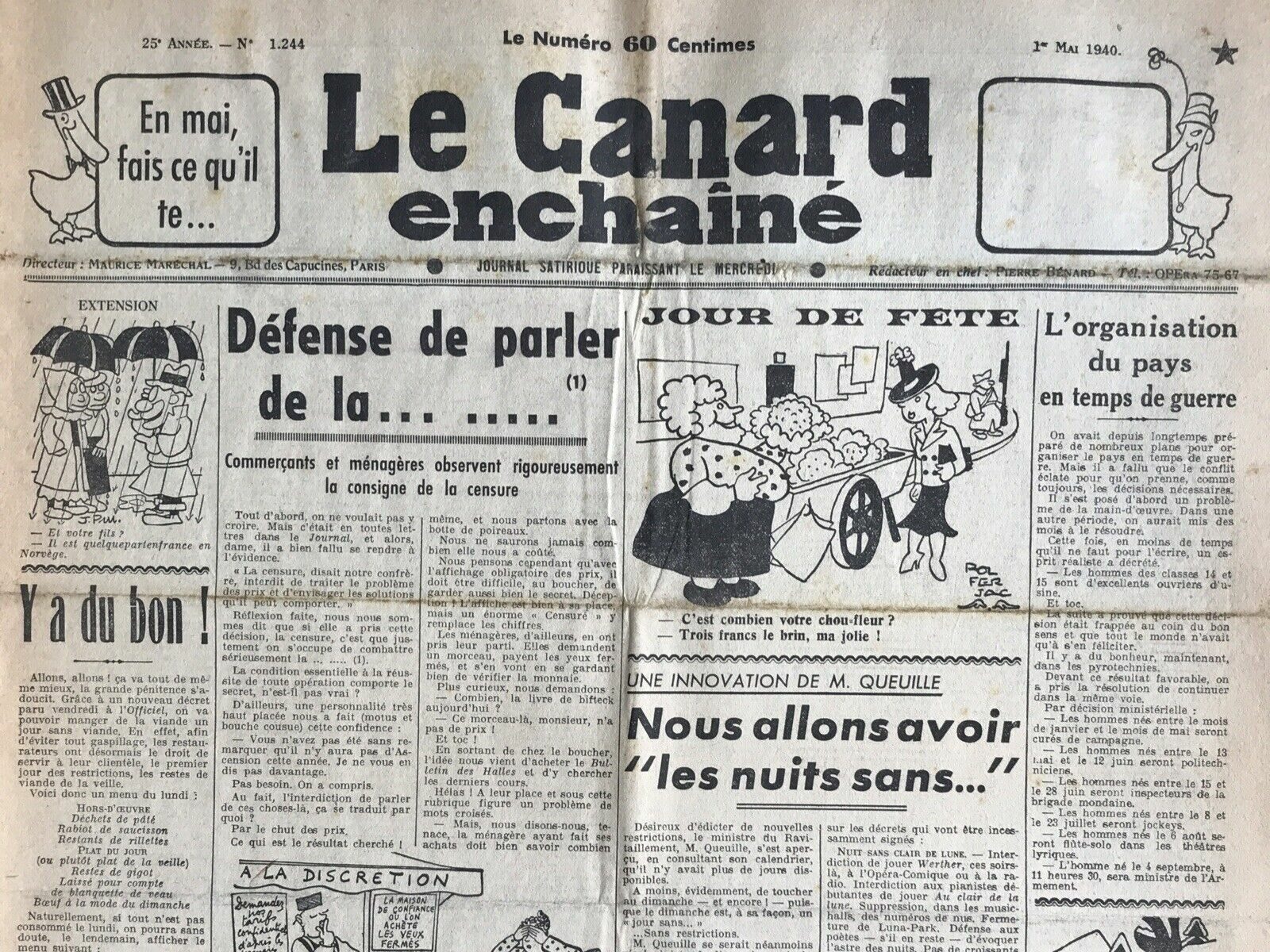 Couac ! | Acheter un Canard | Vente d'Anciens Journaux du Canard Enchaîné. Des Journaux Satiriques de Collection, Historiques & Authentiques de 1916 à 2004 ! | 1244 e1708180760691