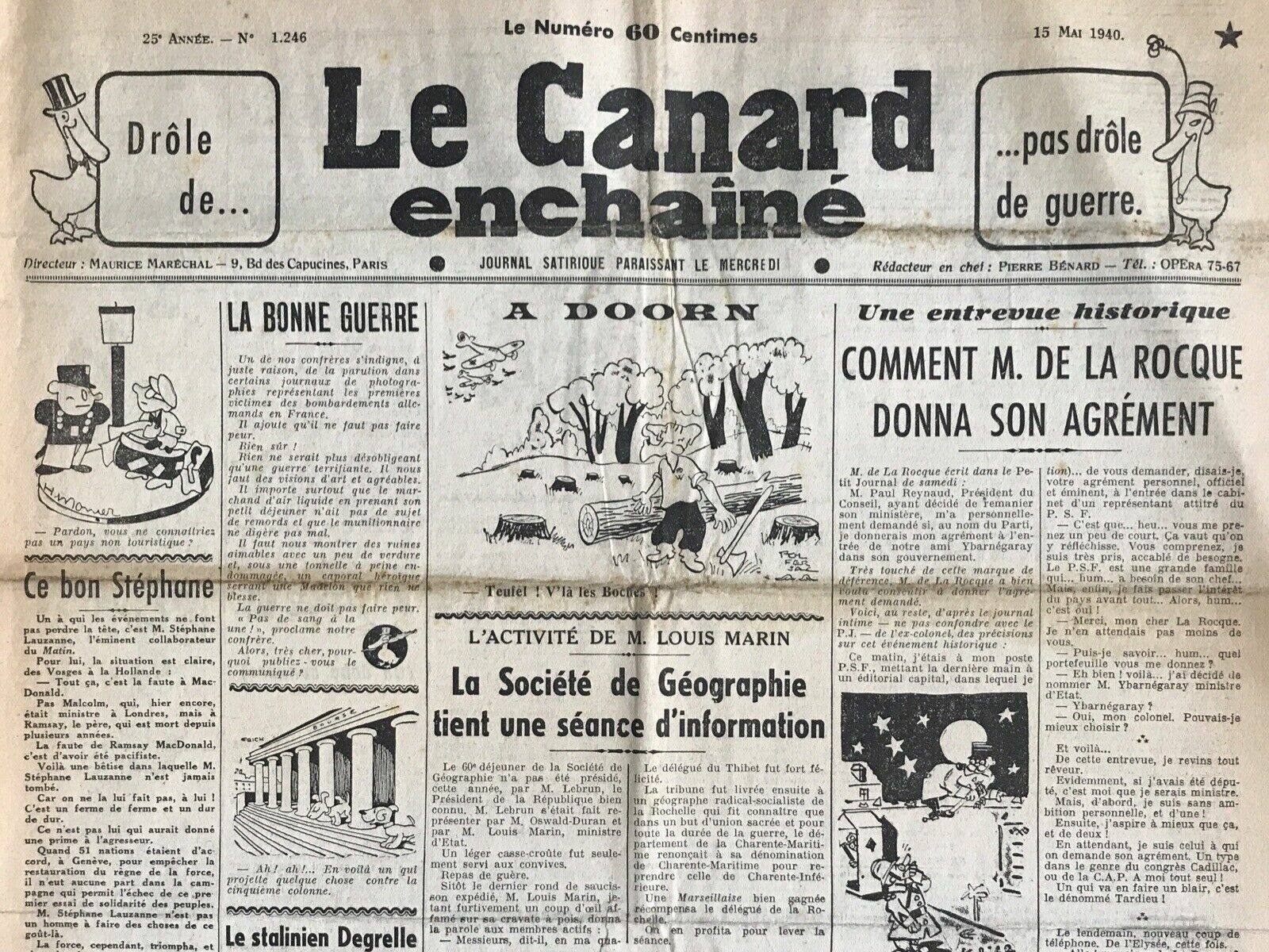 Couac ! | Acheter un Canard | Vente d'Anciens Journaux du Canard Enchaîné. Des Journaux Satiriques de Collection, Historiques & Authentiques de 1916 à 2004 ! | 1246 e1708180998712