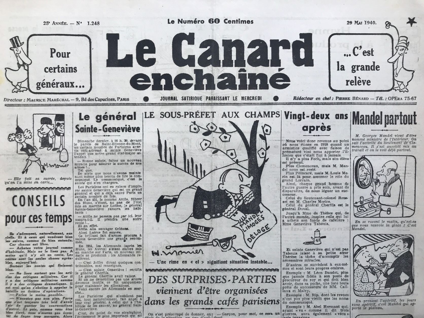 Couac ! | Acheter un Canard | Vente d'Anciens Journaux du Canard Enchaîné. Des Journaux Satiriques de Collection, Historiques & Authentiques de 1916 à 2004 ! | 1248