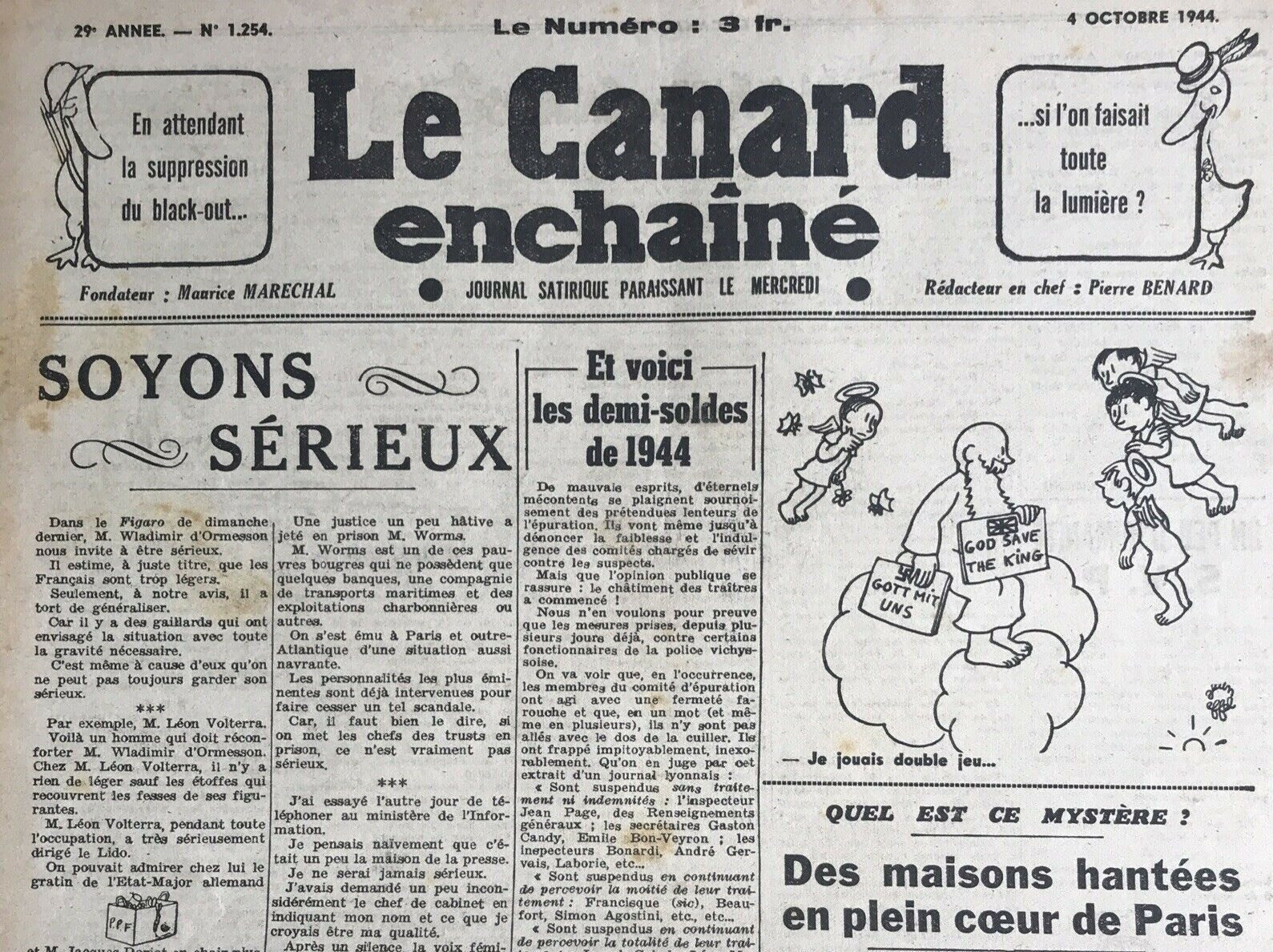 Couac ! | Acheter un Canard | Vente d'Anciens Journaux du Canard Enchaîné. Des Journaux Satiriques de Collection, Historiques & Authentiques de 1916 à 2004 ! | 1254 1 e1707647547682