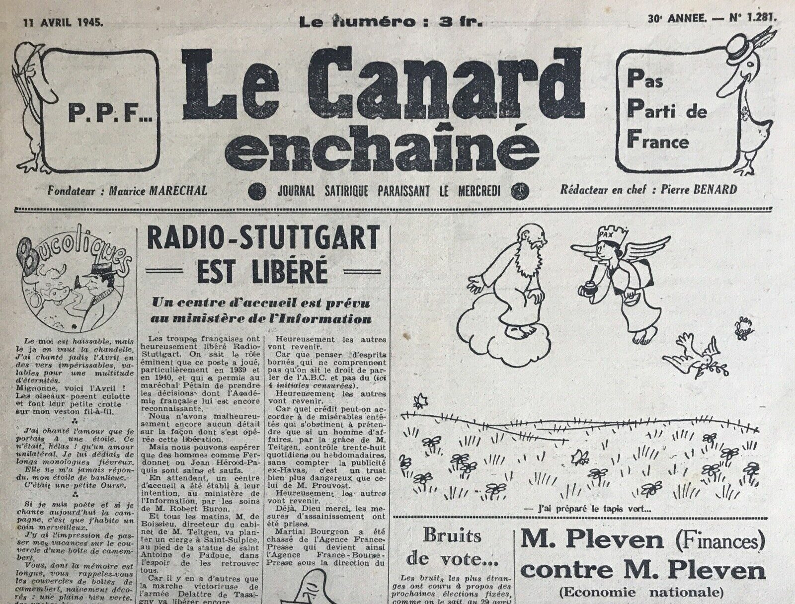 Couac ! | Acheter un Canard | Vente d'Anciens Journaux du Canard Enchaîné. Des Journaux Satiriques de Collection, Historiques & Authentiques de 1916 à 2004 ! | 1281 e1679071714519