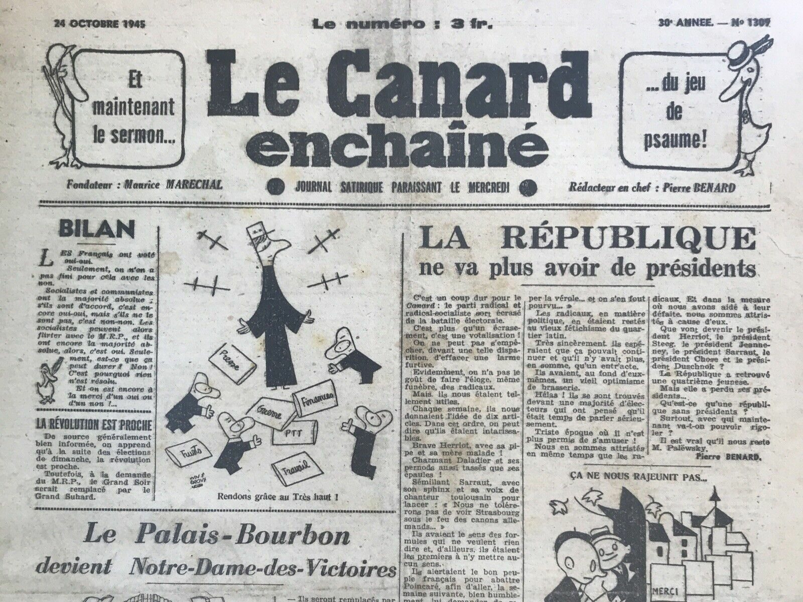 Couac ! | Acheter un Canard | Vente d'Anciens Journaux du Canard Enchaîné. Des Journaux Satiriques de Collection, Historiques & Authentiques de 1916 à 2004 ! | 1309 e1679076896909