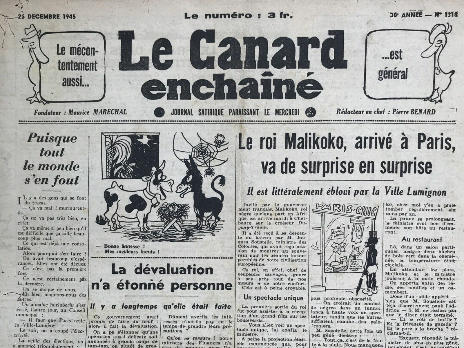 Couac ! | Acheter un Canard | Vente d'Anciens Journaux du Canard Enchaîné. Des Journaux Satiriques de Collection, Historiques & Authentiques de 1916 à 2004 ! | 1318 e1708181682150