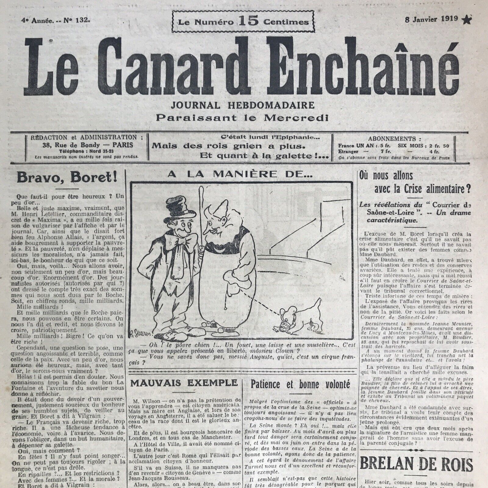 Couac ! | Acheter un Canard | Vente d'Anciens Journaux du Canard Enchaîné. Des Journaux Satiriques de Collection, Historiques & Authentiques de 1916 à 2004 ! | 132