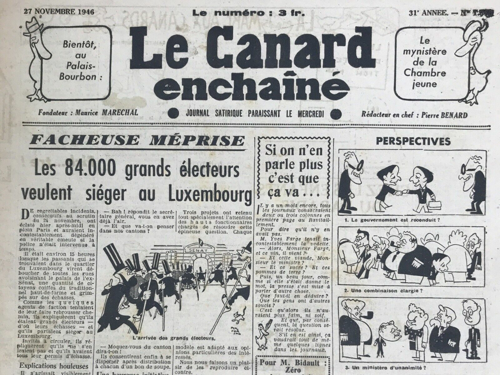 Couac ! | Acheter un Canard | Vente d'Anciens Journaux du Canard Enchaîné. Des Journaux Satiriques de Collection, Historiques & Authentiques de 1916 à 2004 ! | 1366 e1679085837113