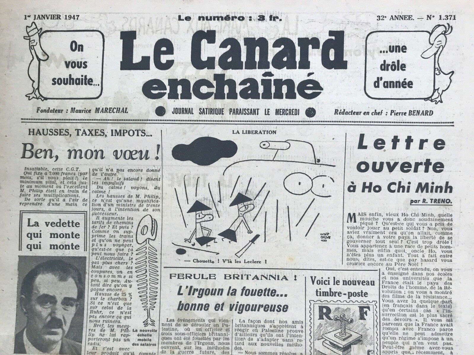 Couac ! | Acheter un Canard | Vente d'Anciens Journaux du Canard Enchaîné. Des Journaux Satiriques de Collection, Historiques & Authentiques de 1916 à 2004 ! | 1371 e1719828056278