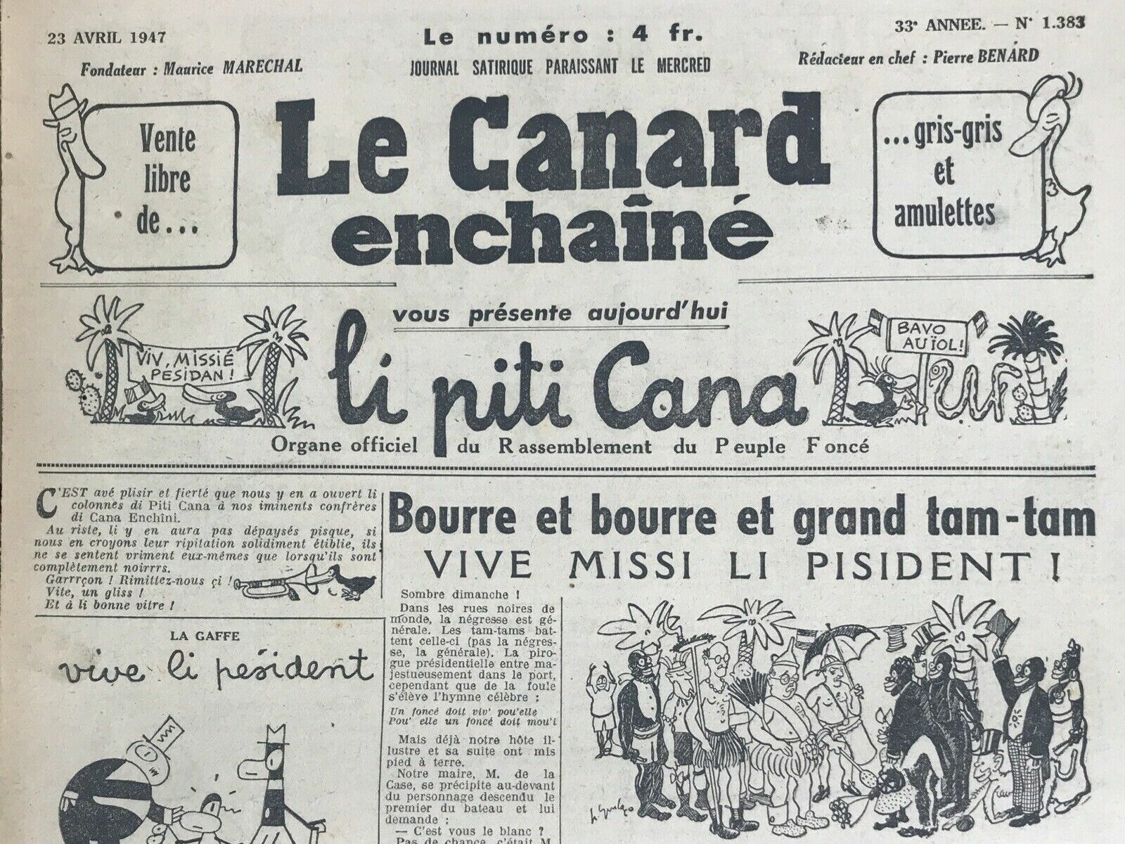 Couac ! | Acheter un Canard | Vente d'Anciens Journaux du Canard Enchaîné. Des Journaux Satiriques de Collection, Historiques & Authentiques de 1916 à 2004 ! | 1383 e1719832976267