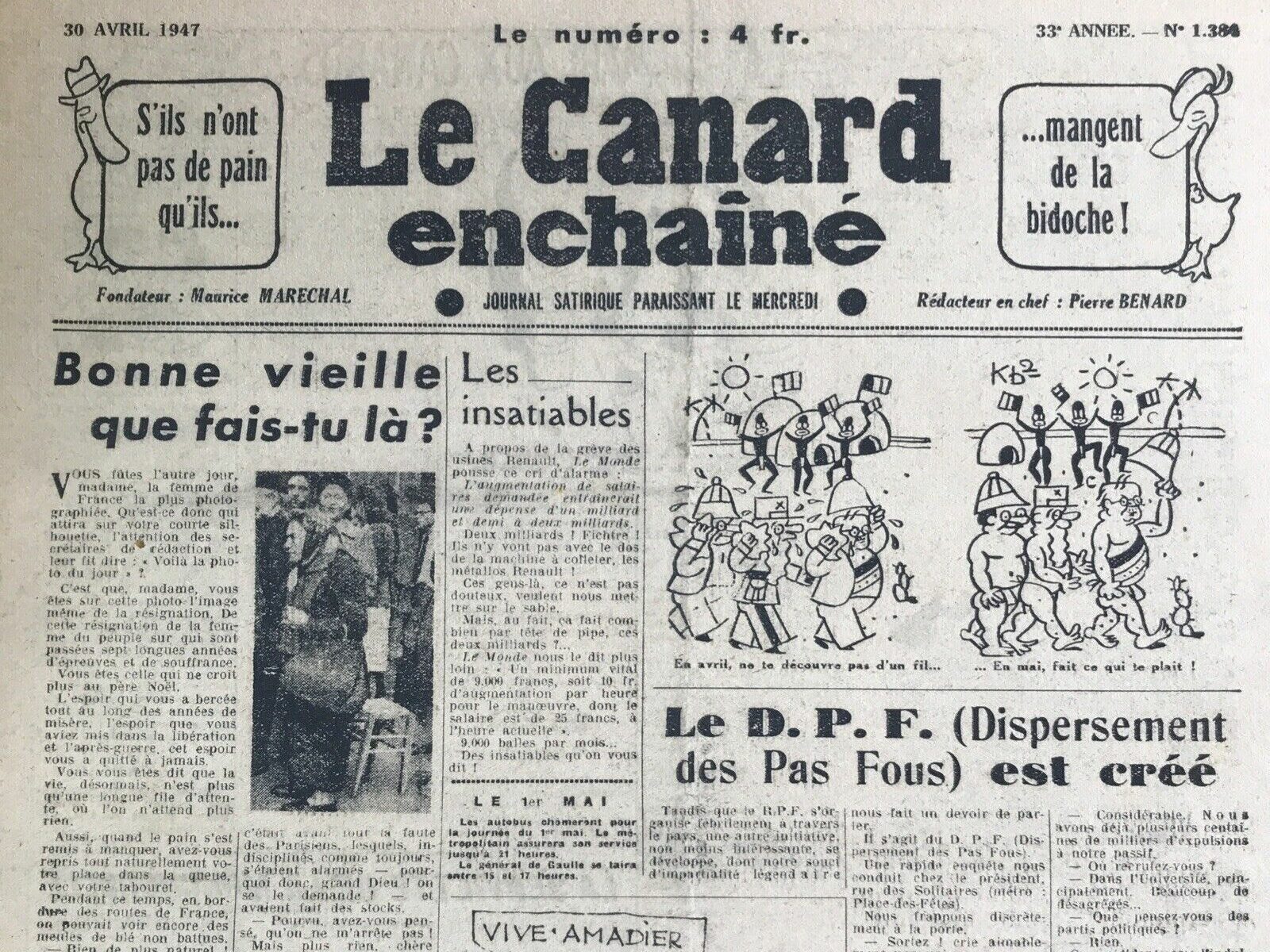 Couac ! | Acheter un Canard | Vente d'Anciens Journaux du Canard Enchaîné. Des Journaux Satiriques de Collection, Historiques & Authentiques de 1916 à 2004 ! | 1384 e1719834134515