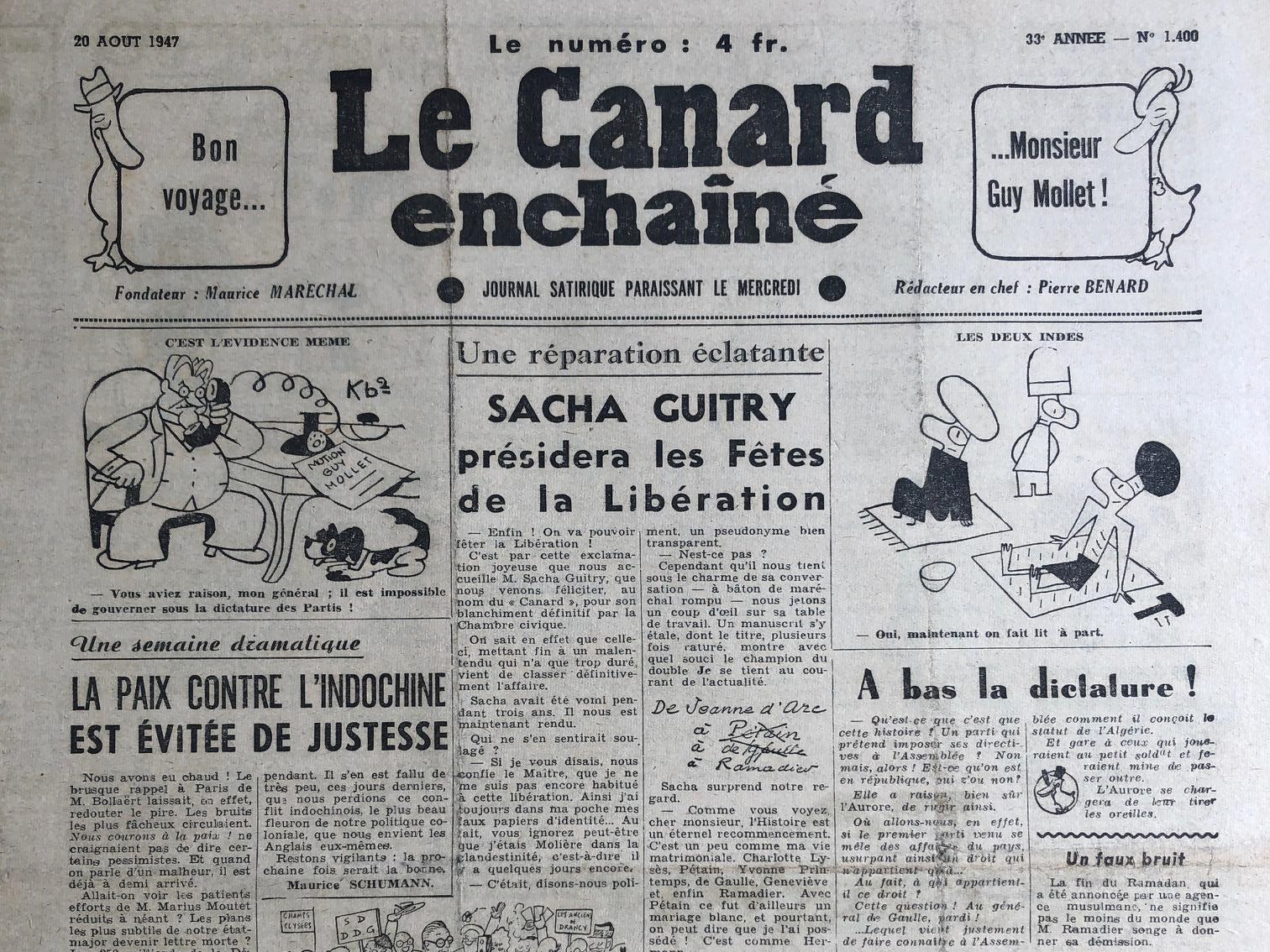 Couac ! | Acheter un Canard | Vente d'Anciens Journaux du Canard Enchaîné. Des Journaux Satiriques de Collection, Historiques & Authentiques de 1916 à 2004 ! | 1400 2