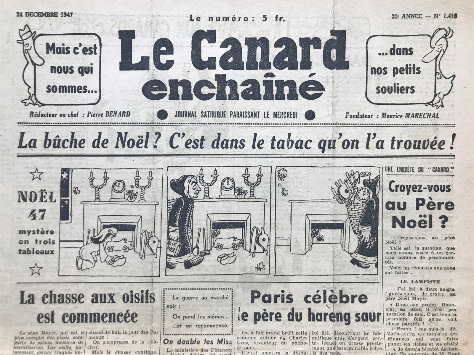 Couac ! | Acheter un Canard | Vente d'Anciens Journaux du Canard Enchaîné. Des Journaux Satiriques de Collection, Historiques & Authentiques de 1916 à 2004 ! | 1418