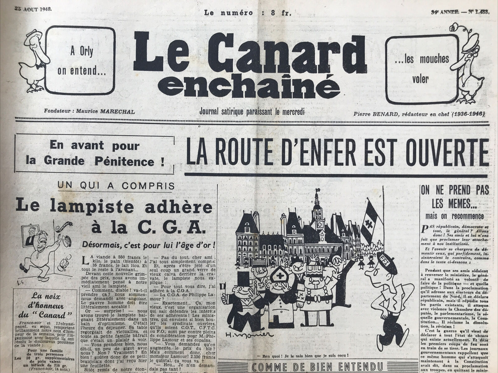 Couac ! | Acheter un Canard | Vente d'Anciens Journaux du Canard Enchaîné. Des Journaux Satiriques de Collection, Historiques & Authentiques de 1916 à 2004 ! | 1453