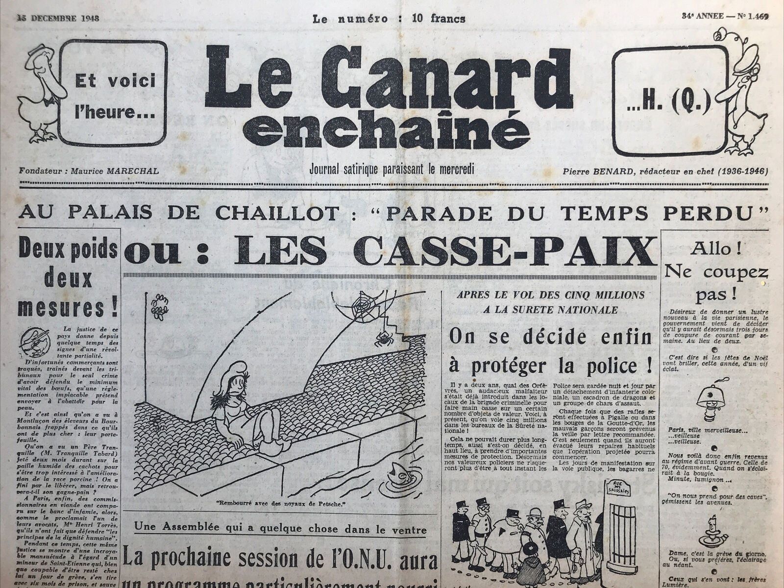 Couac ! | Acheter un Canard | Vente d'Anciens Journaux du Canard Enchaîné. Des Journaux Satiriques de Collection, Historiques & Authentiques de 1916 à 2004 ! | 1469