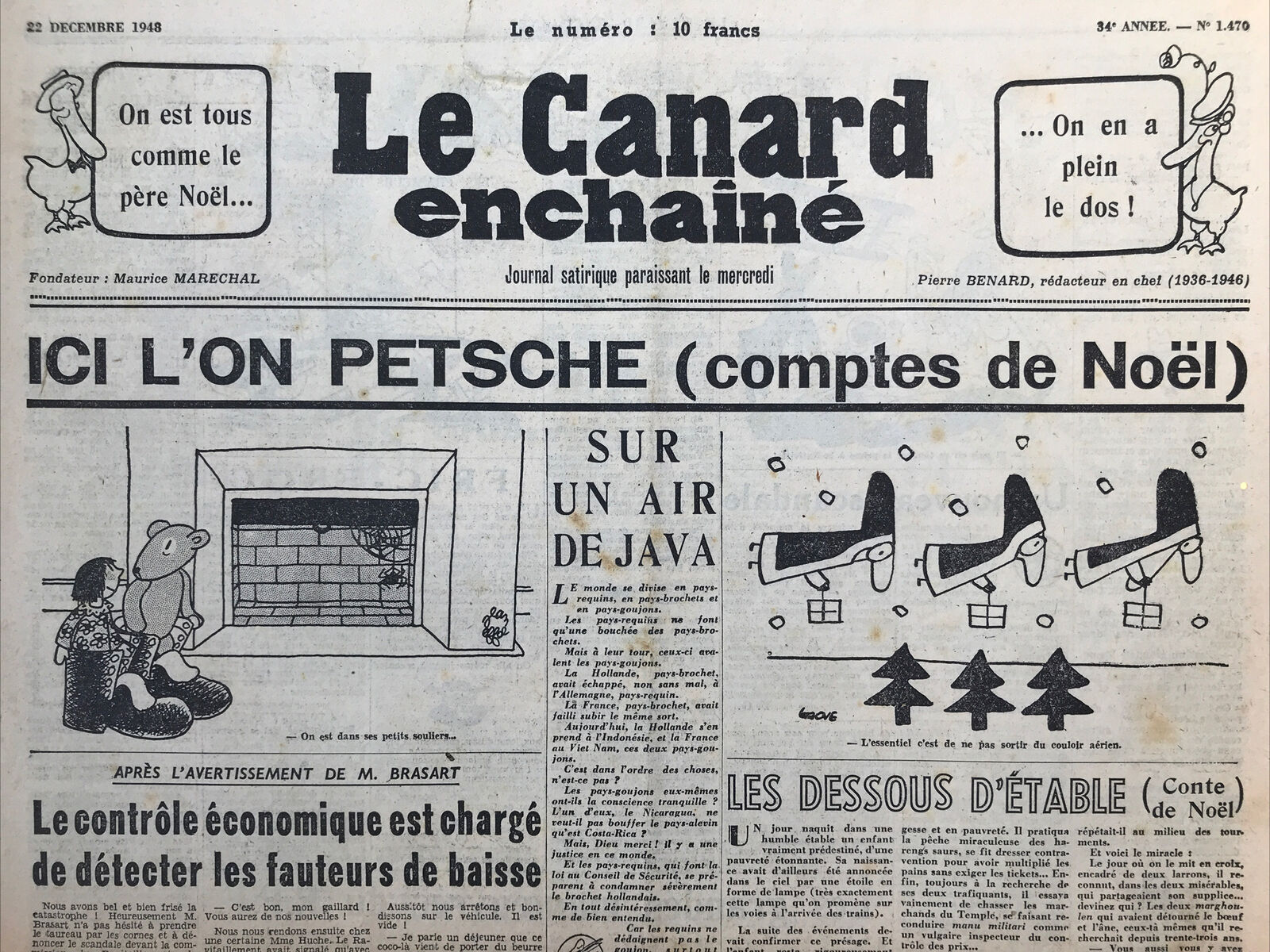 Couac ! | Acheter un Canard | Vente d'Anciens Journaux du Canard Enchaîné. Des Journaux Satiriques de Collection, Historiques & Authentiques de 1916 à 2004 ! | 1470