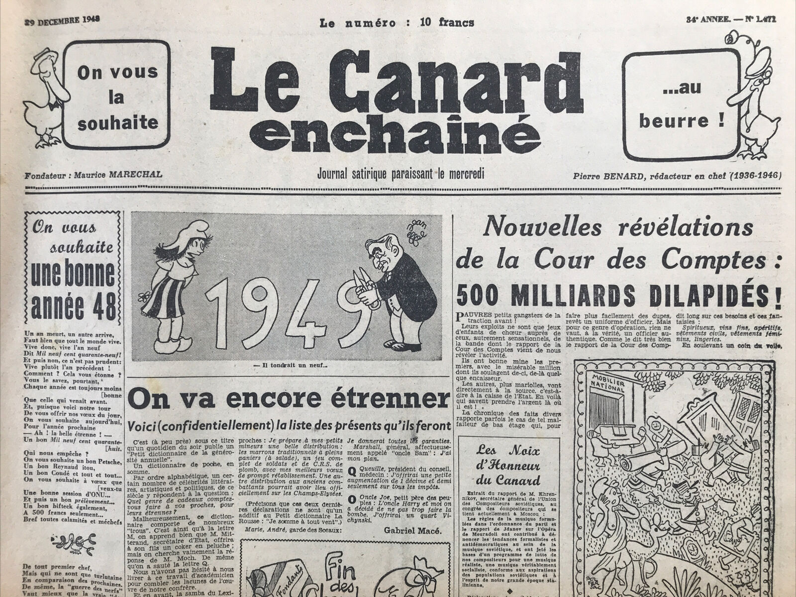 Couac ! | Acheter un Canard | Vente d'Anciens Journaux du Canard Enchaîné. Des Journaux Satiriques de Collection, Historiques & Authentiques de 1916 à 2004 ! | 1471