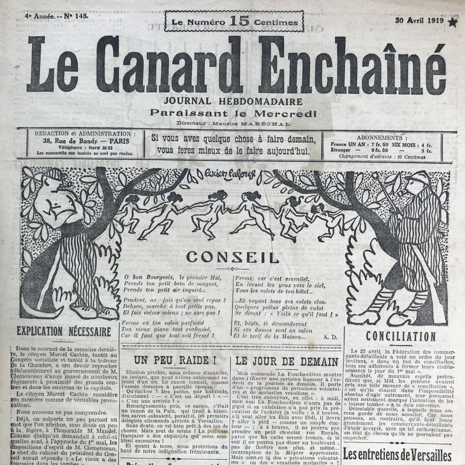 Couac ! | Acheter un Canard | Vente d'Anciens Journaux du Canard Enchaîné. Des Journaux Satiriques de Collection, Historiques & Authentiques de 1916 à 2004 ! | 148