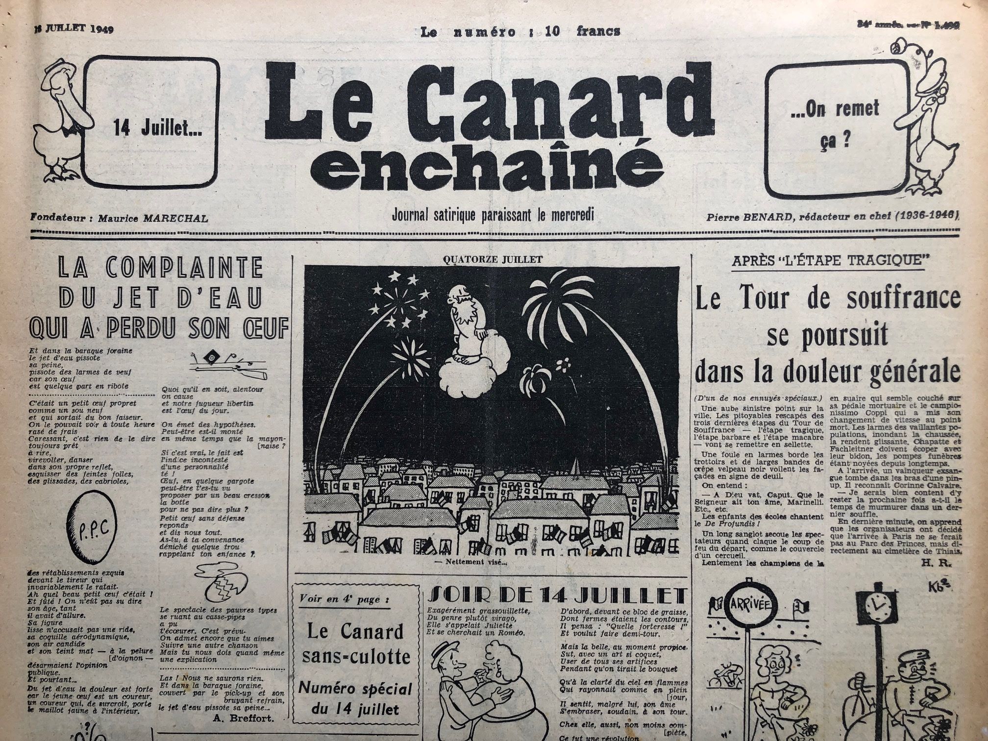 Couac ! | Acheter un Canard | Vente d'Anciens Journaux du Canard Enchaîné. Des Journaux Satiriques de Collection, Historiques & Authentiques de 1916 à 2004 ! | 1499 1