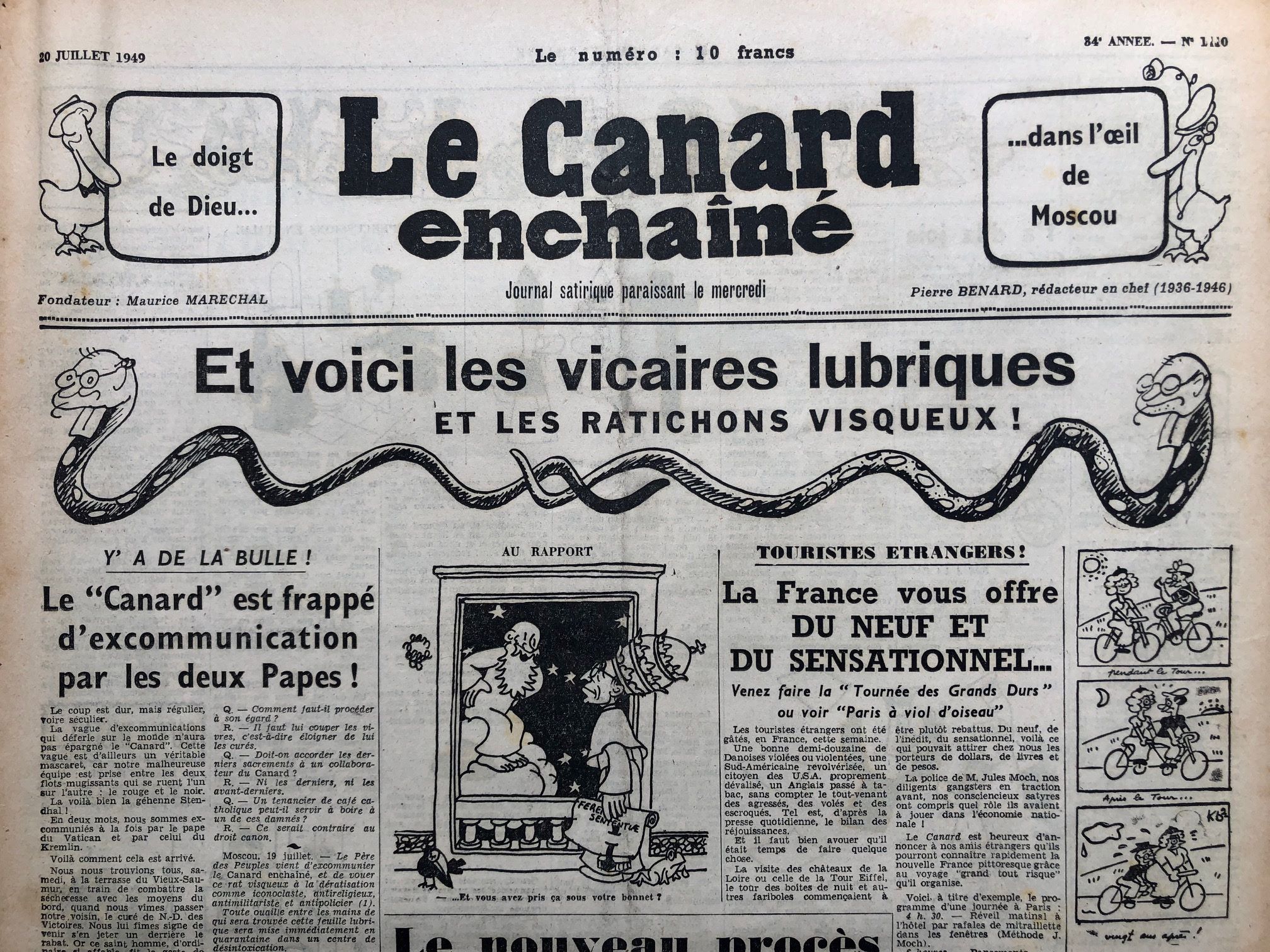 Couac ! | Acheter un Canard | Vente d'Anciens Journaux du Canard Enchaîné. Des Journaux Satiriques de Collection, Historiques & Authentiques de 1916 à 2004 ! | 1500 1