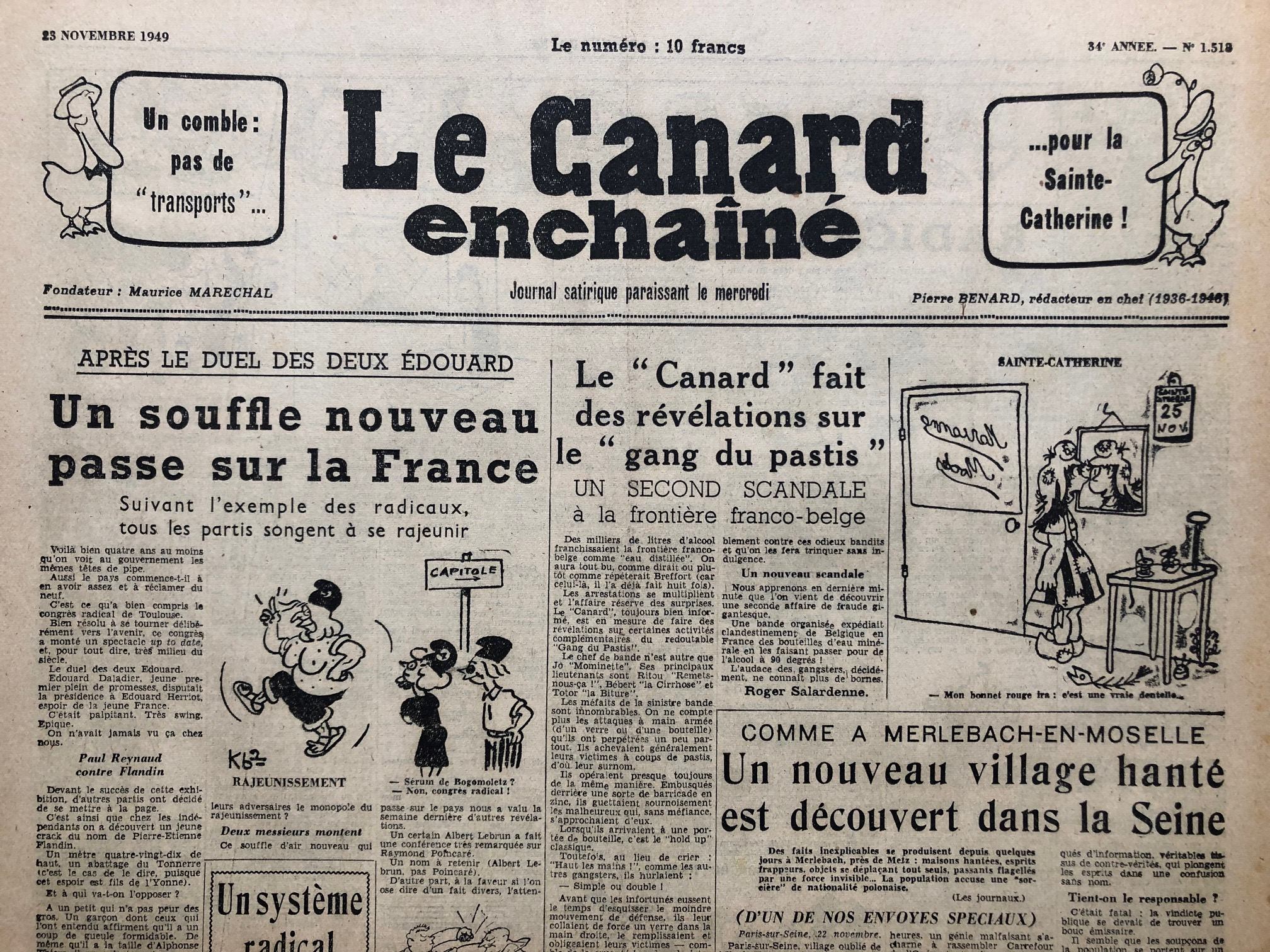 Couac ! | Acheter un Canard | Vente d'Anciens Journaux du Canard Enchaîné. Des Journaux Satiriques de Collection, Historiques & Authentiques de 1916 à 2004 ! | 1518 1