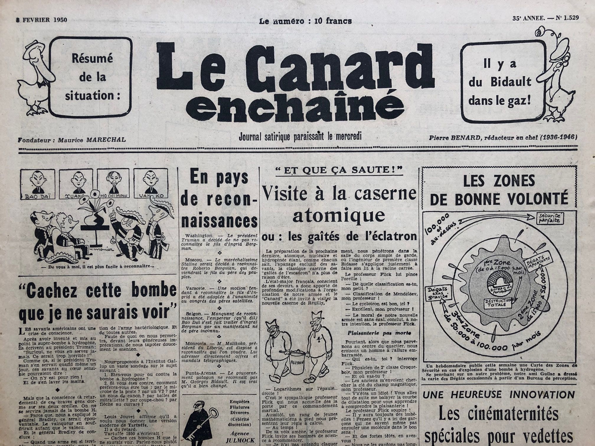 Couac ! | Acheter un Canard | Vente d'Anciens Journaux du Canard Enchaîné. Des Journaux Satiriques de Collection, Historiques & Authentiques de 1916 à 2004 ! | 1529 1