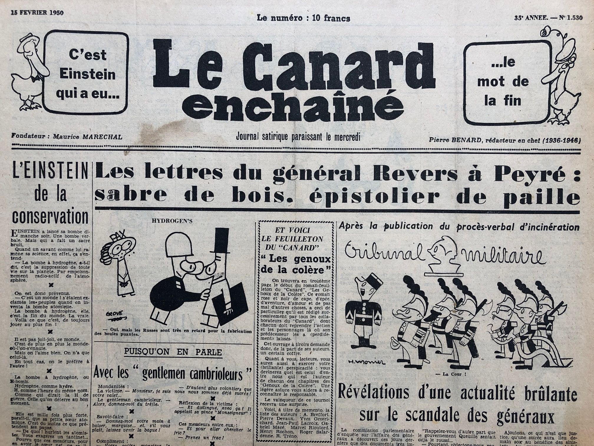 Couac ! | Acheter un Canard | Vente d'Anciens Journaux du Canard Enchaîné. Des Journaux Satiriques de Collection, Historiques & Authentiques de 1916 à 2004 ! | 1530 1