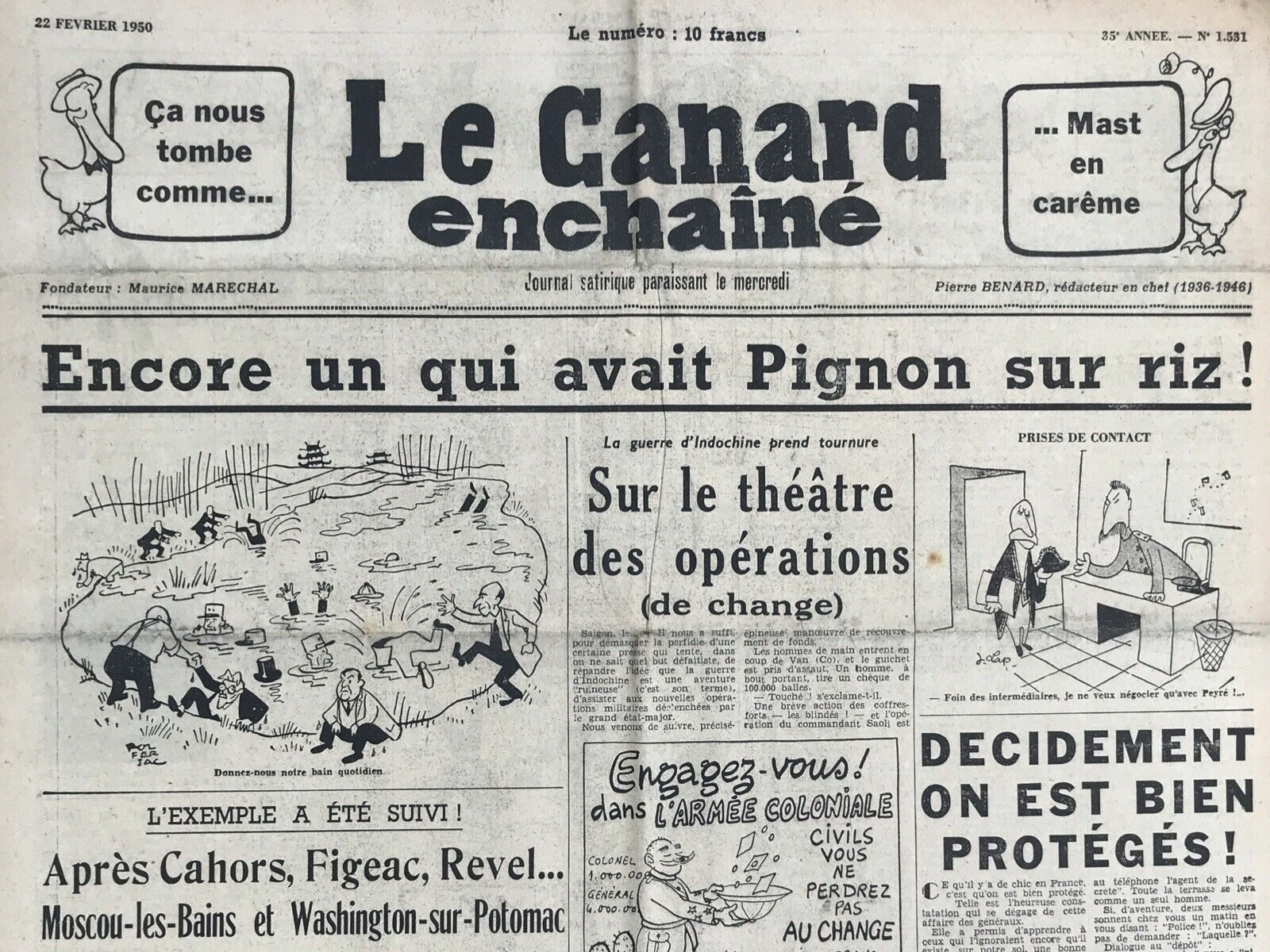 Couac ! | Acheter un Canard | Vente d'Anciens Journaux du Canard Enchaîné. Des Journaux Satiriques de Collection, Historiques & Authentiques de 1916 à 2004 ! | 1531 e1708183100325