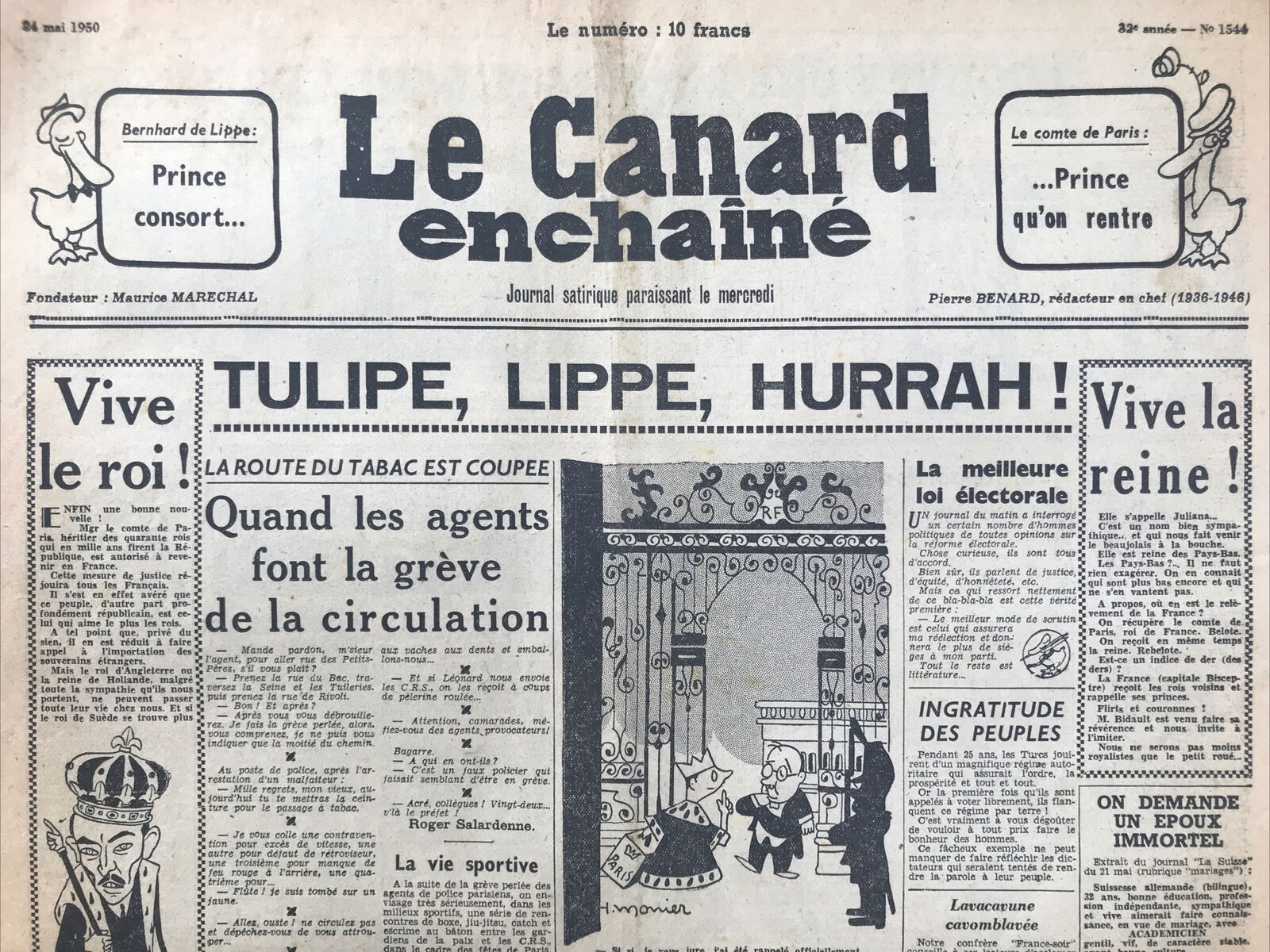 Couac ! | Acheter un Canard | Vente d'Anciens Journaux du Canard Enchaîné. Des Journaux Satiriques de Collection, Historiques & Authentiques de 1916 à 2004 ! | 1544