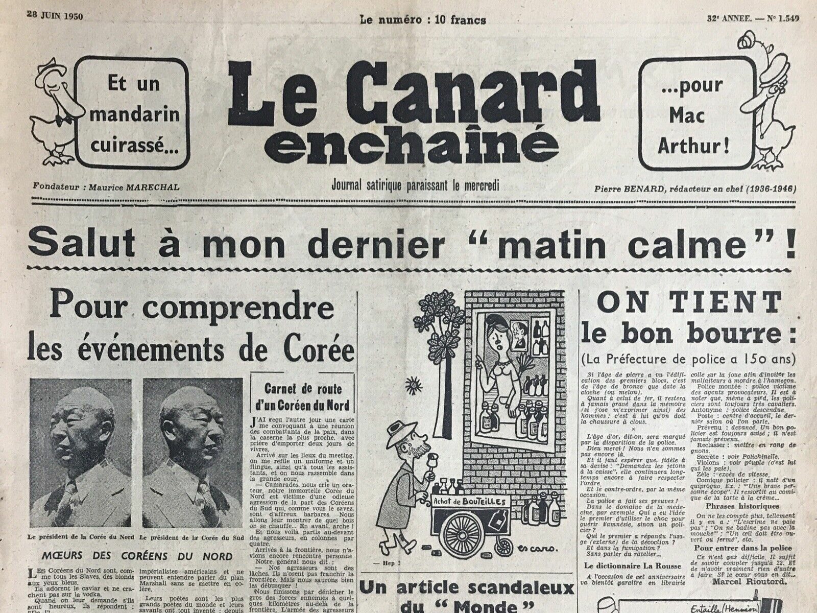 Couac ! | Acheter un Canard | Vente d'Anciens Journaux du Canard Enchaîné. Des Journaux Satiriques de Collection, Historiques & Authentiques de 1916 à 2004 ! | 1549 e1726074977298