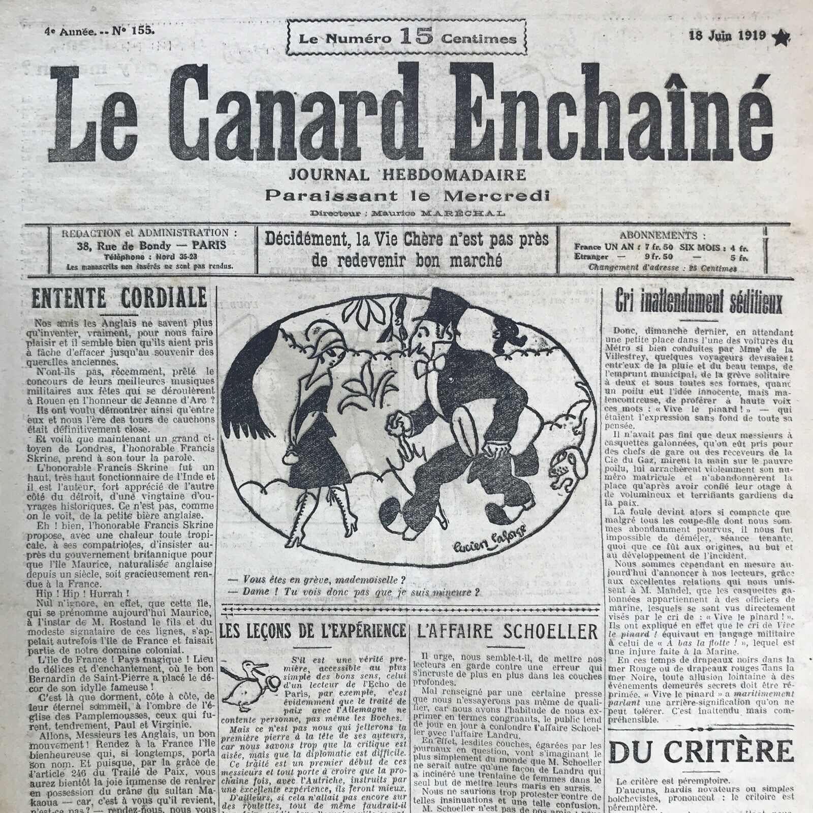 Couac ! | Acheter un Canard | Vente d'Anciens Journaux du Canard Enchaîné. Des Journaux Satiriques de Collection, Historiques & Authentiques de 1916 à 2004 ! | 155