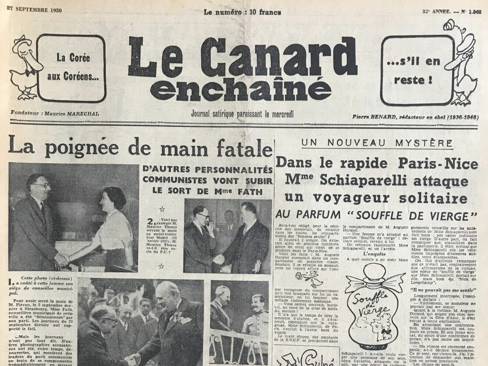 Couac ! | Acheter un Canard | Vente d'Anciens Journaux du Canard Enchaîné. Des Journaux Satiriques de Collection, Historiques & Authentiques de 1916 à 2004 ! | 1562 e1726214613995