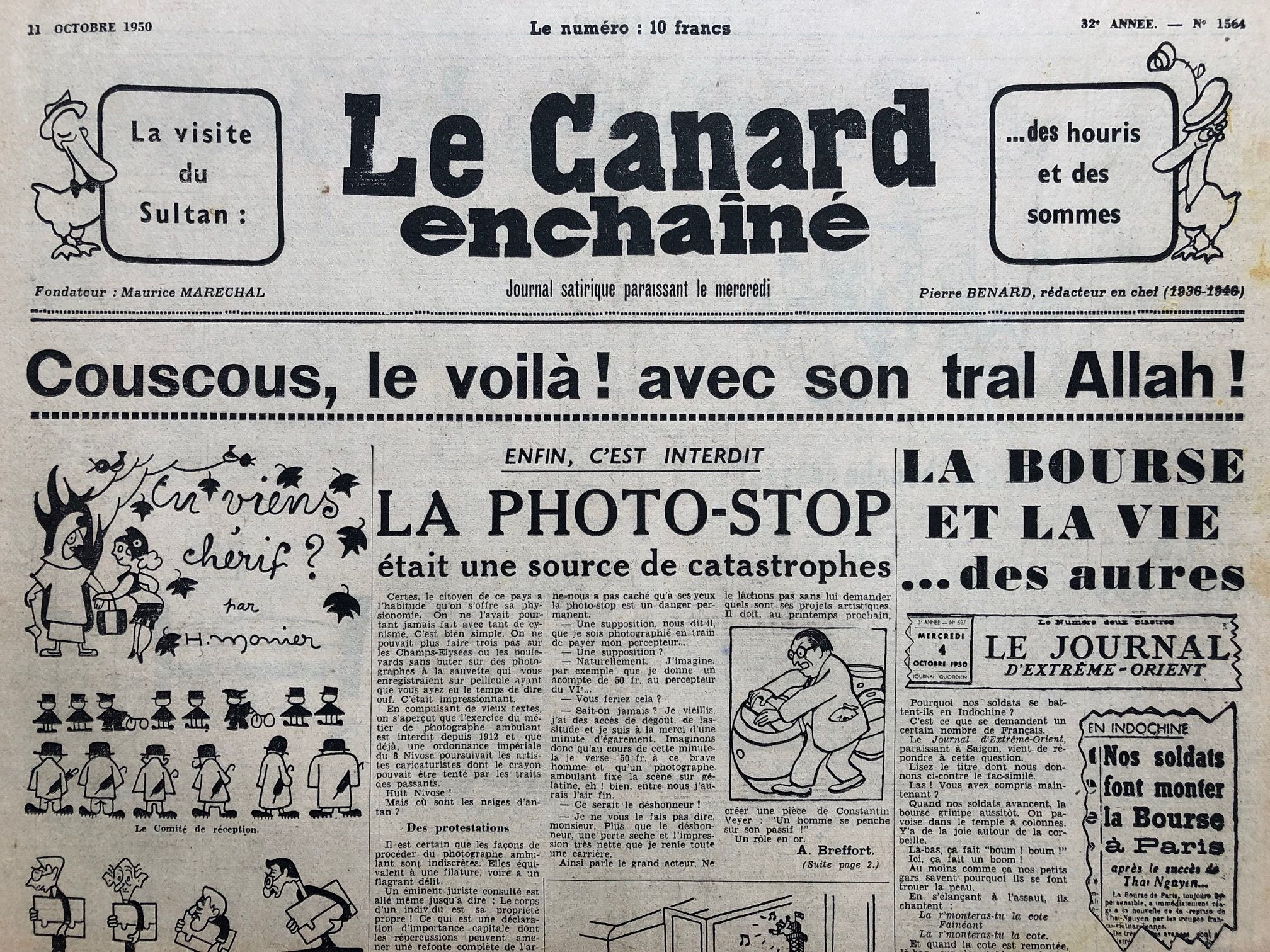 Couac ! | Acheter un Canard | Vente d'Anciens Journaux du Canard Enchaîné. Des Journaux Satiriques de Collection, Historiques & Authentiques de 1916 à 2004 ! | 1564 1