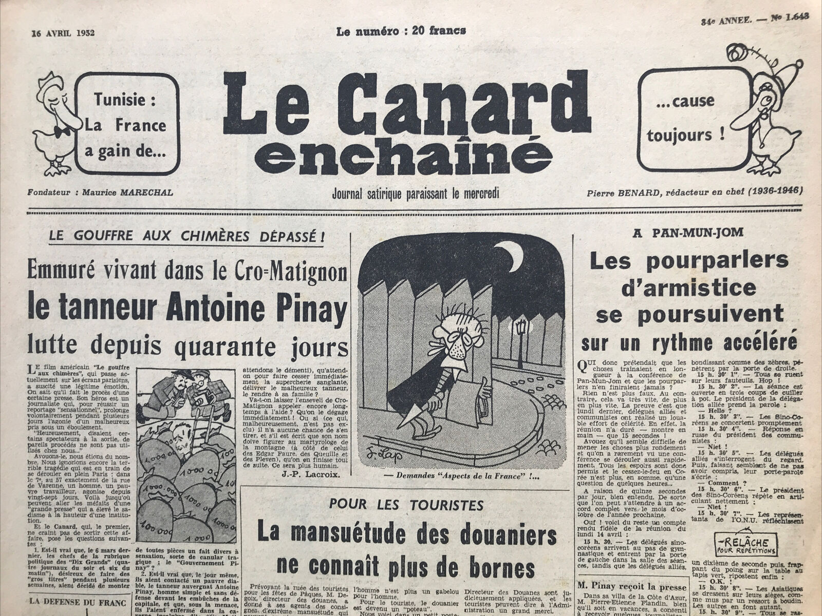 Couac ! | Acheter un Canard | Vente d'Anciens Journaux du Canard Enchaîné. Des Journaux Satiriques de Collection, Historiques & Authentiques de 1916 à 2004 ! | 1643