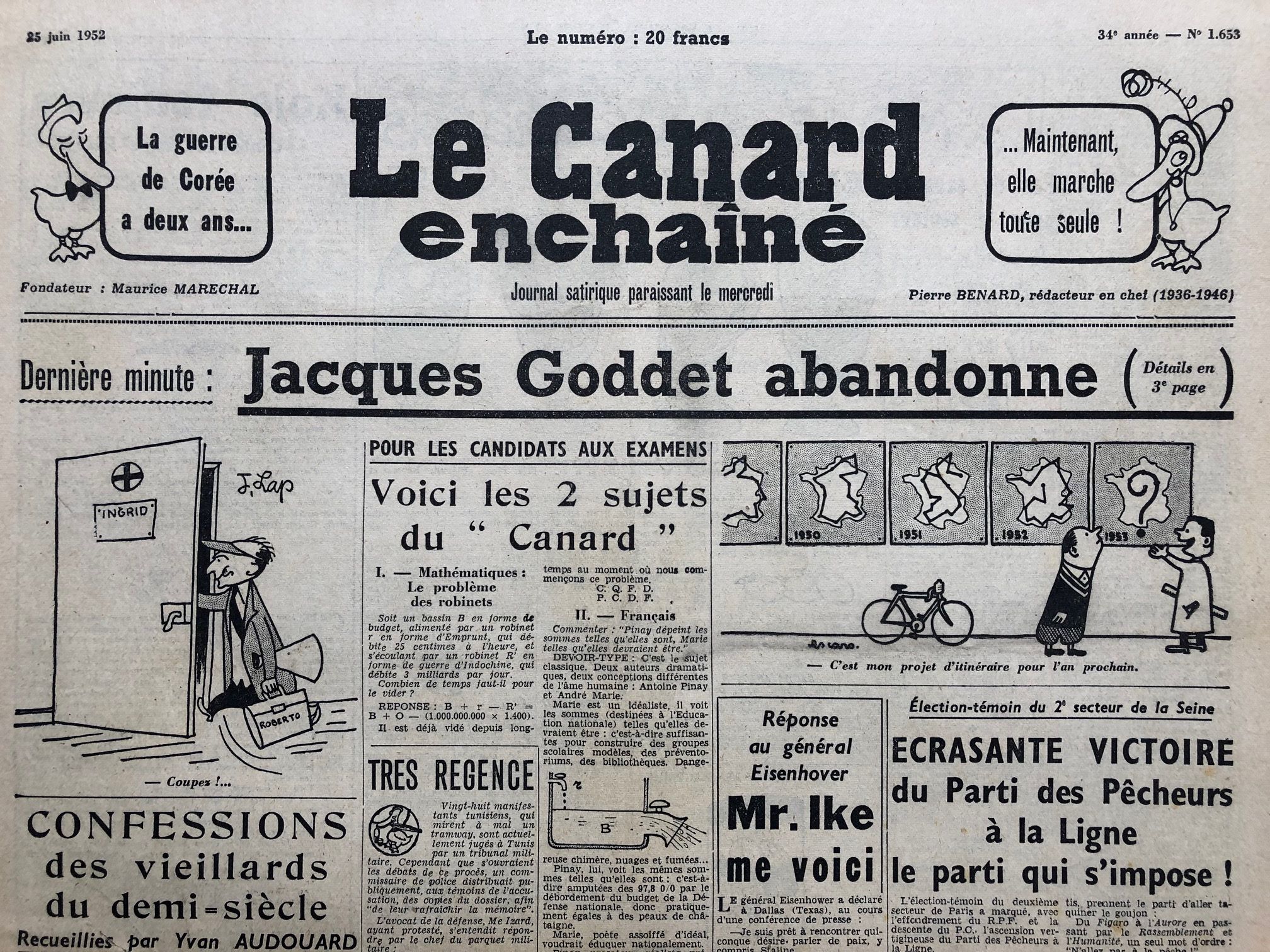 Couac ! | Acheter un Canard | Vente d'Anciens Journaux du Canard Enchaîné. Des Journaux Satiriques de Collection, Historiques & Authentiques de 1916 à 2004 ! | 1653 1