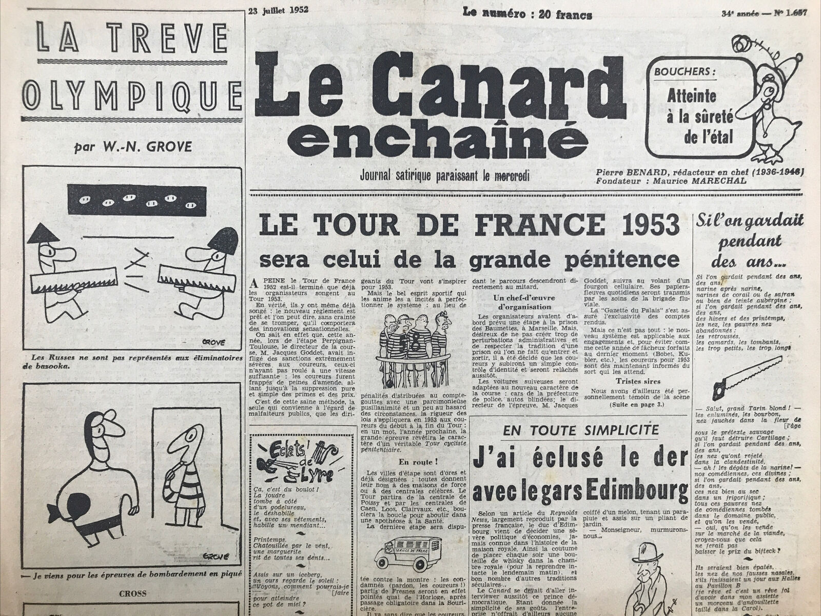 Couac ! | Acheter un Canard | Vente d'Anciens Journaux du Canard Enchaîné. Des Journaux Satiriques de Collection, Historiques & Authentiques de 1916 à 2004 ! | 1657