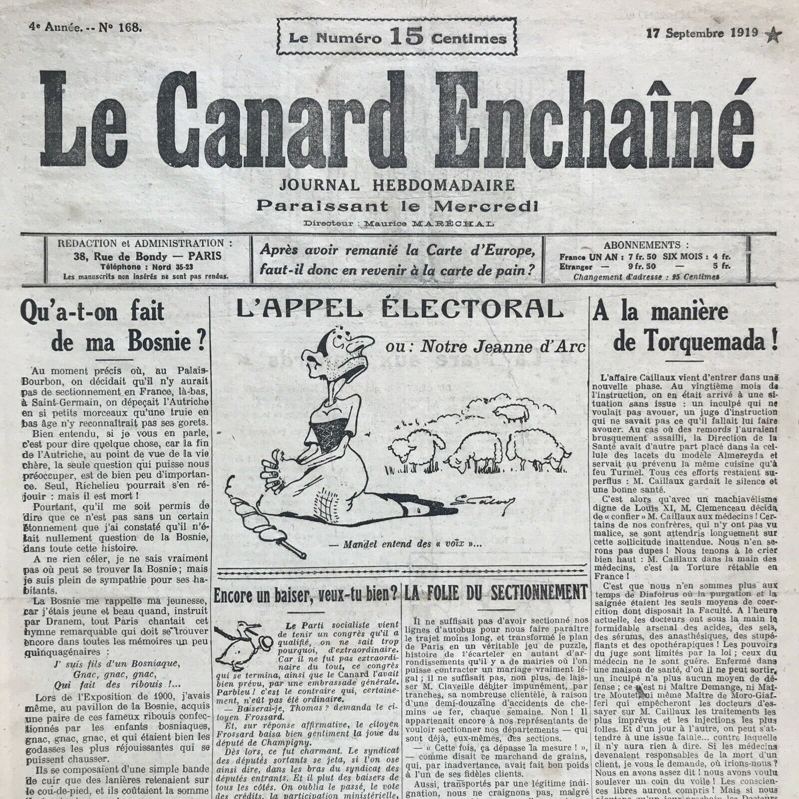 Couac ! | Acheter un Canard | Vente d'Anciens Journaux du Canard Enchaîné. Des Journaux Satiriques de Collection, Historiques & Authentiques de 1916 à 2004 ! | 168