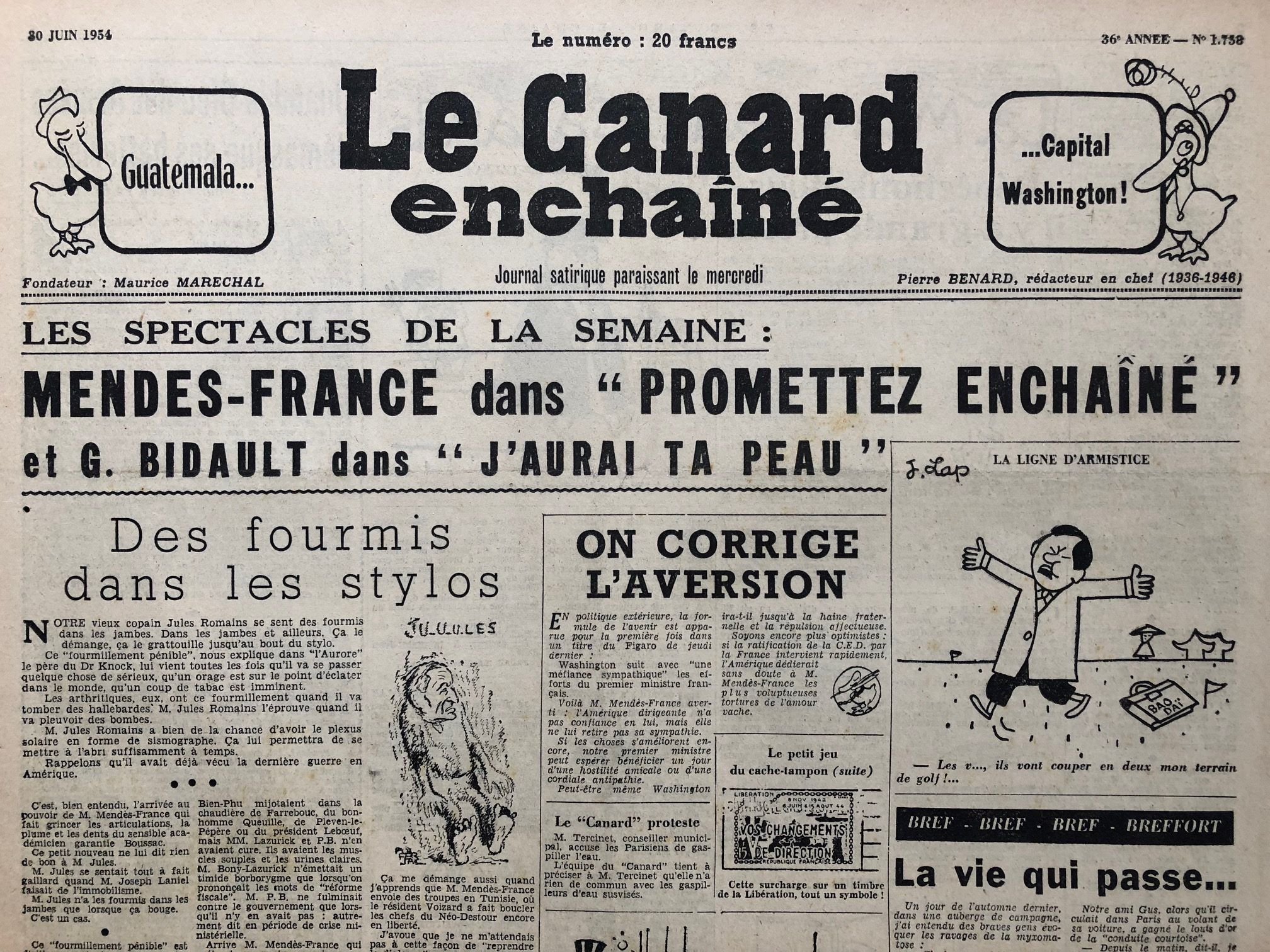 Couac ! | Acheter un Canard | Vente d'Anciens Journaux du Canard Enchaîné. Des Journaux Satiriques de Collection, Historiques & Authentiques de 1916 à 2004 ! | 1758 1